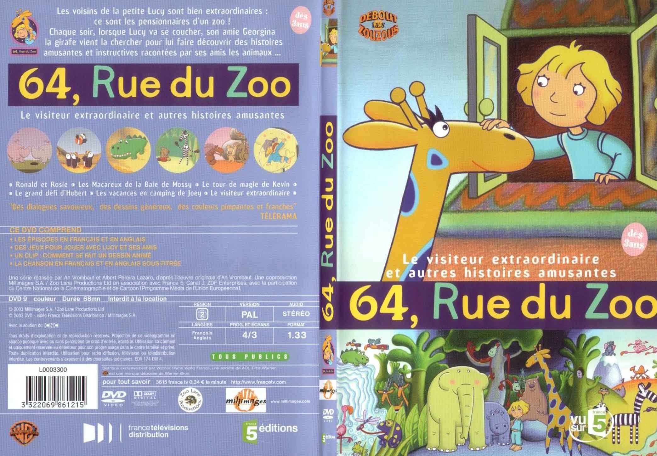 Jaquette DVD 64 rue du Zoo - SLIM