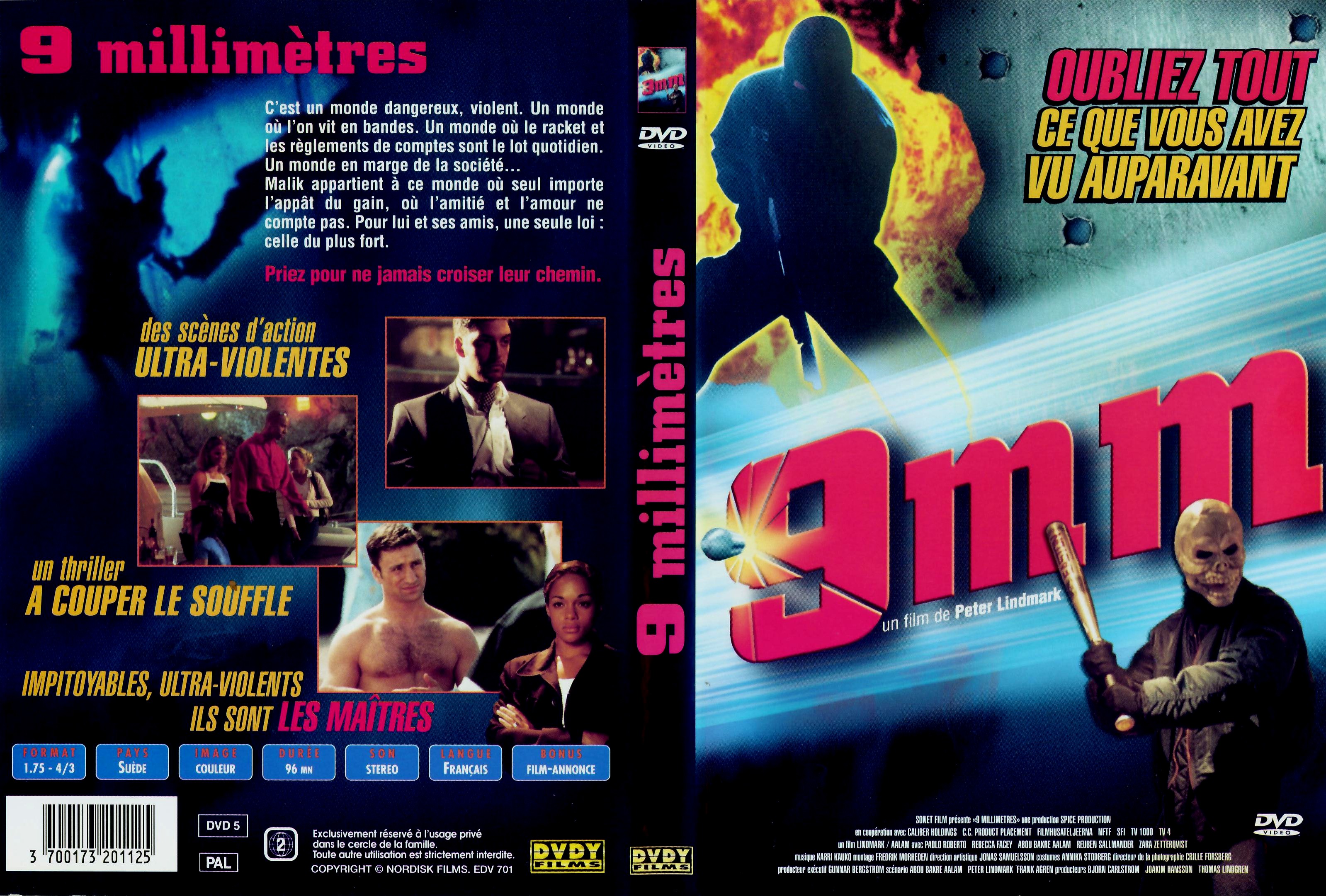 Jaquette DVD 9 millimtres