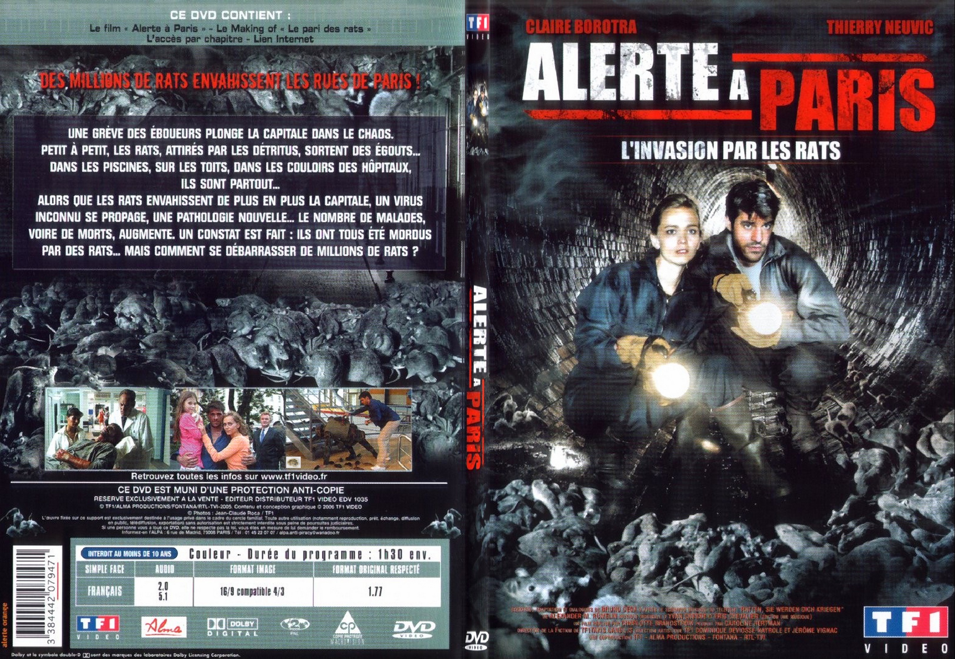Jaquette DVD Alerte  Paris - SLIM
