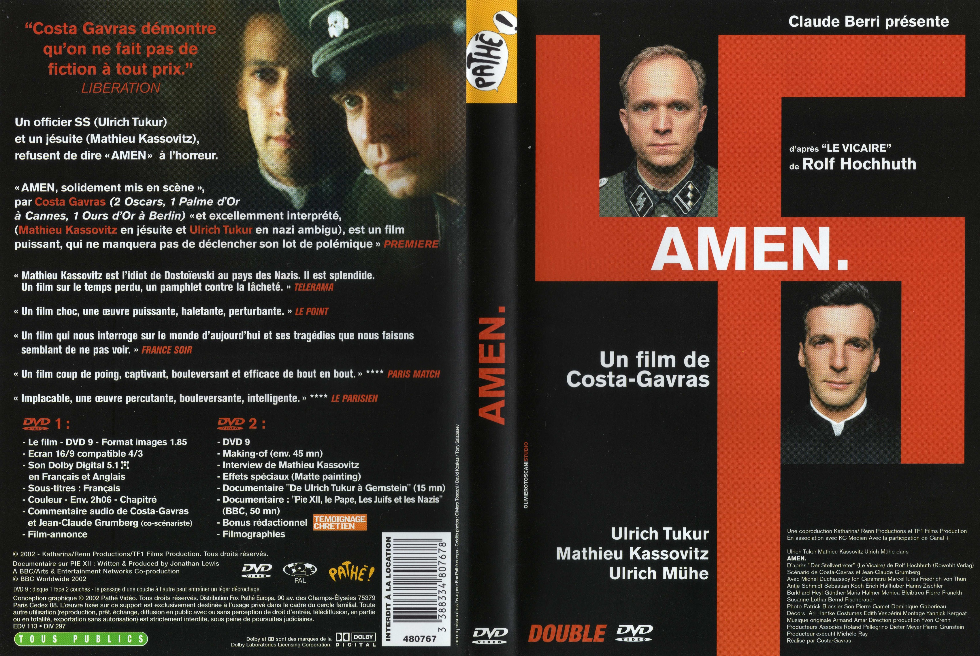 Jaquette DVD Amen