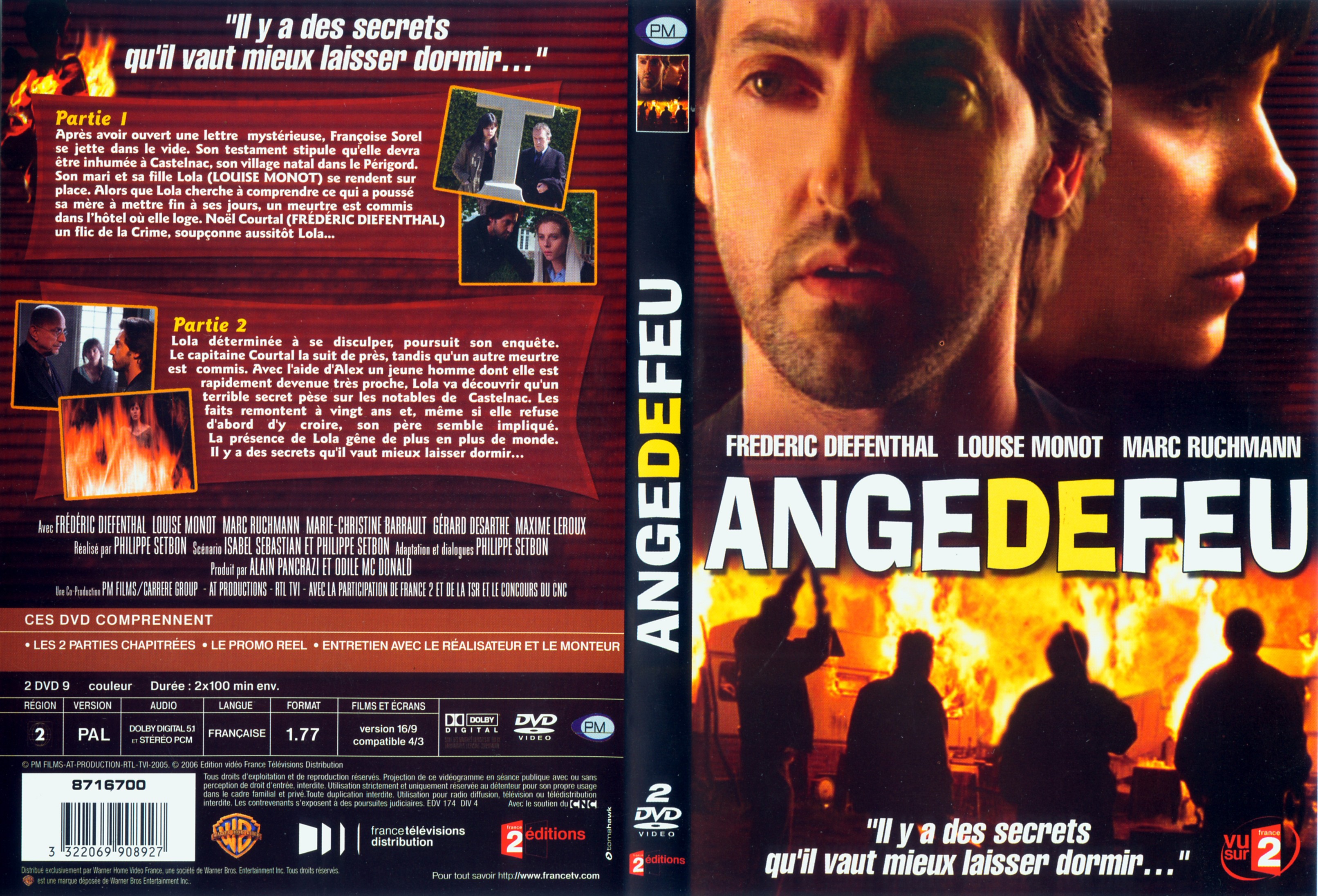 Jaquette DVD Ange de feu