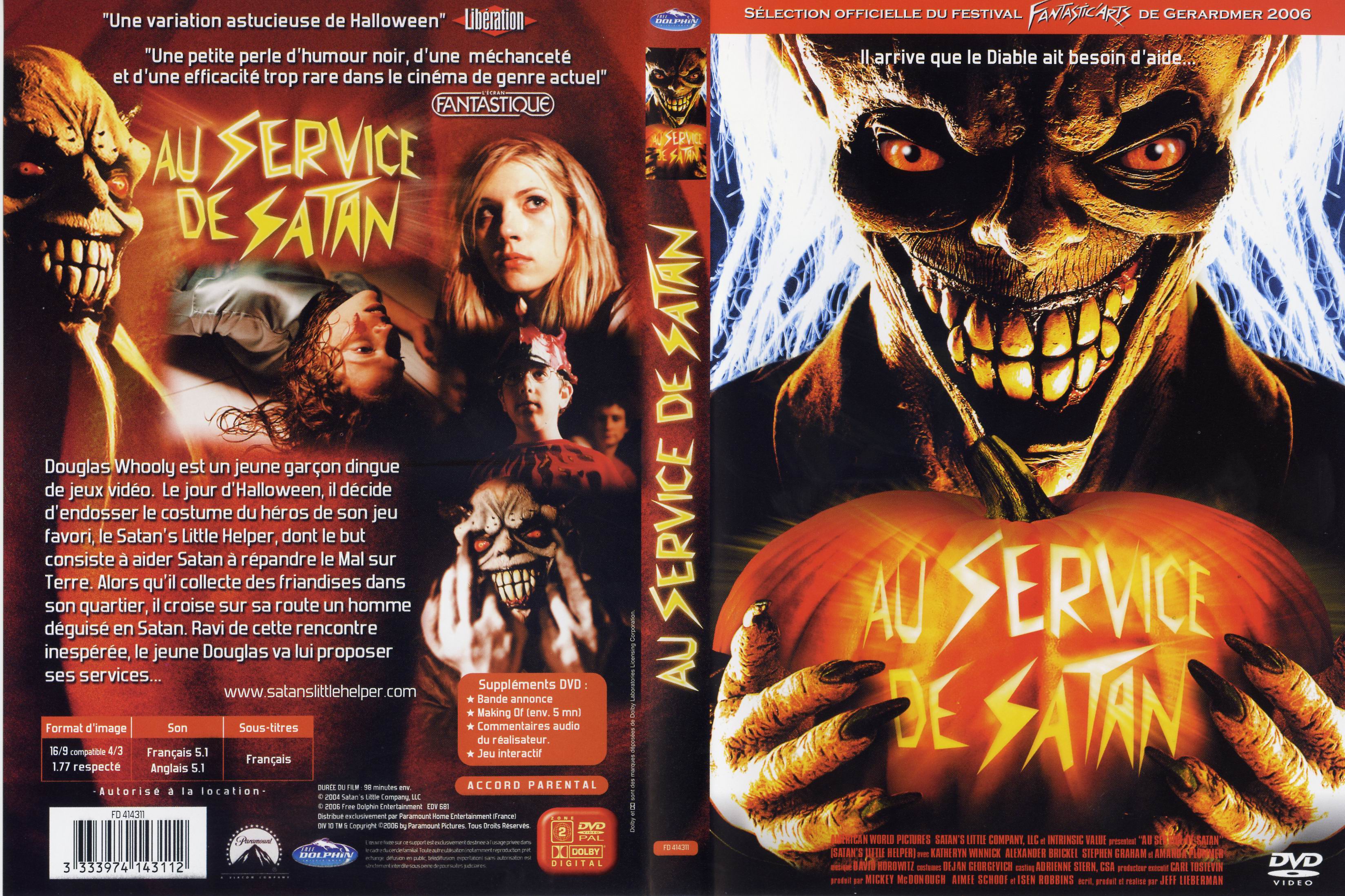 Jaquette DVD Au service de satan