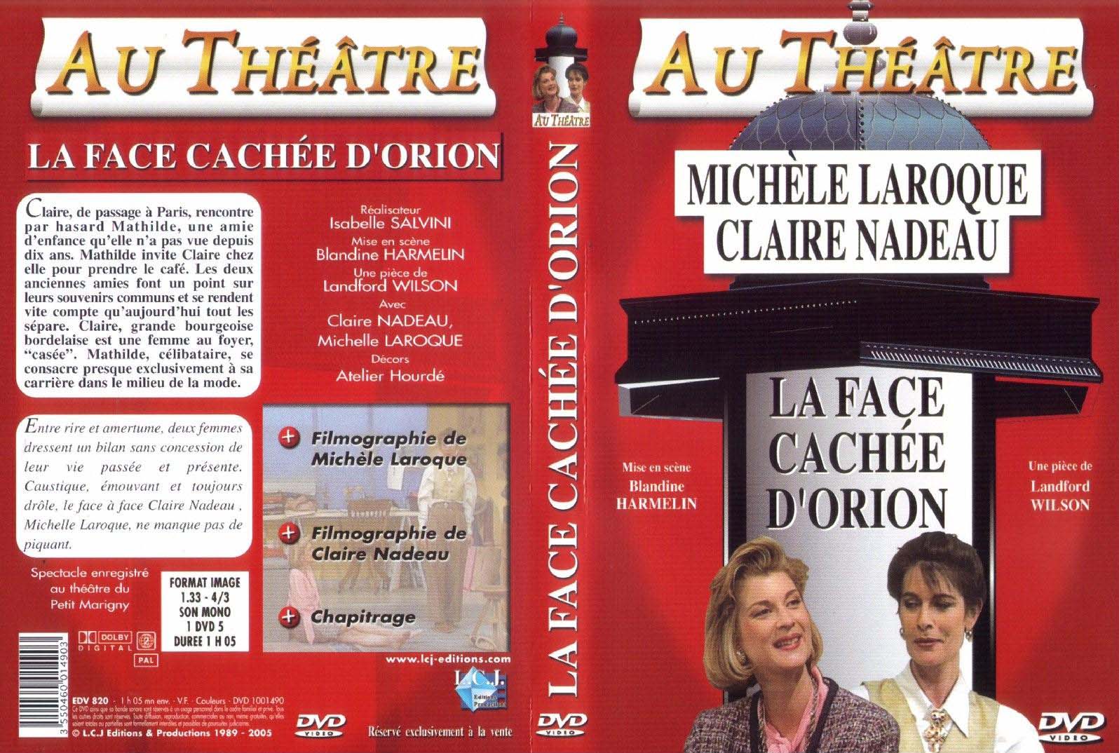 Jaquette DVD Au thatre - La face cache d