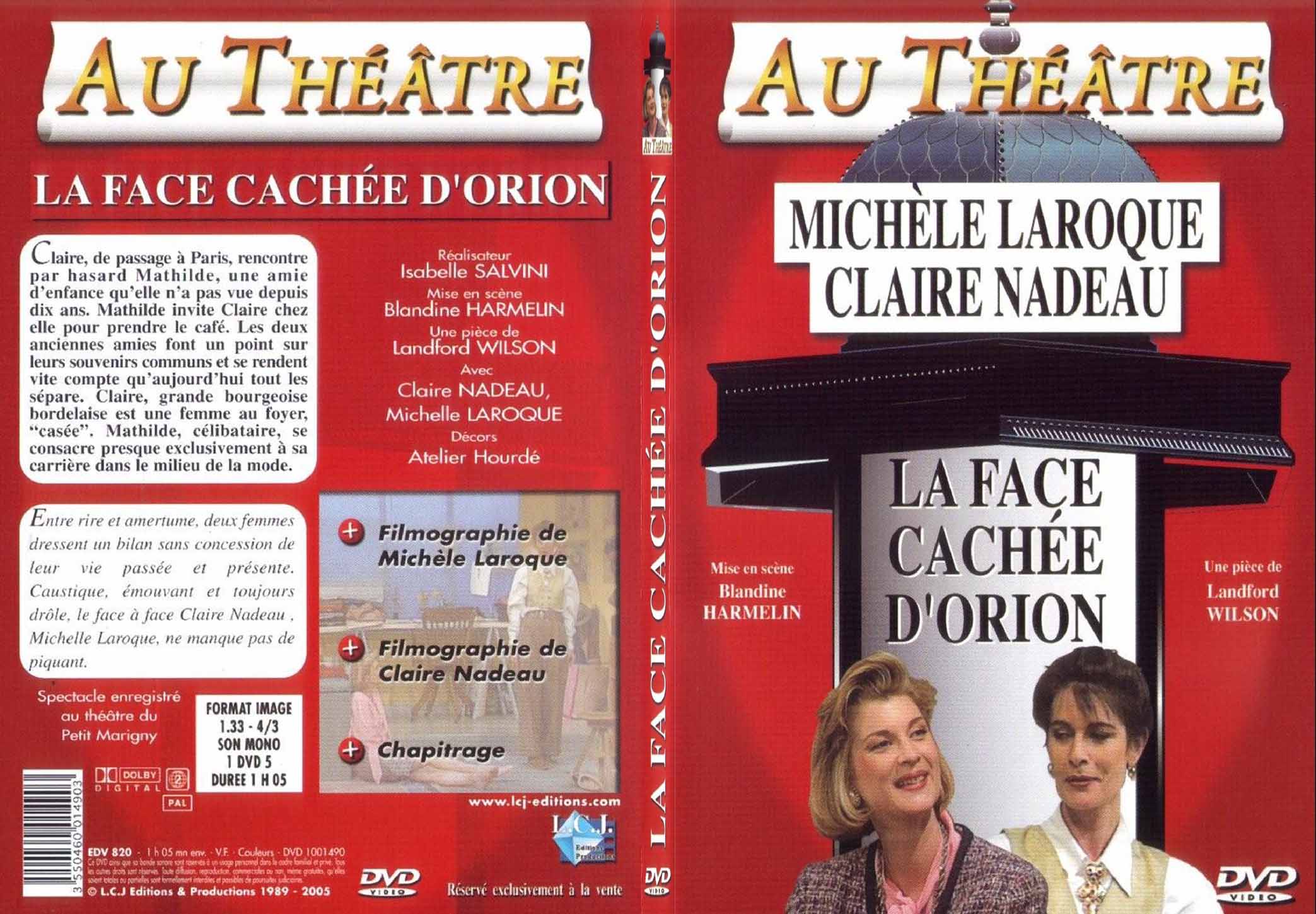 Jaquette DVD Au thatre - La face cache d