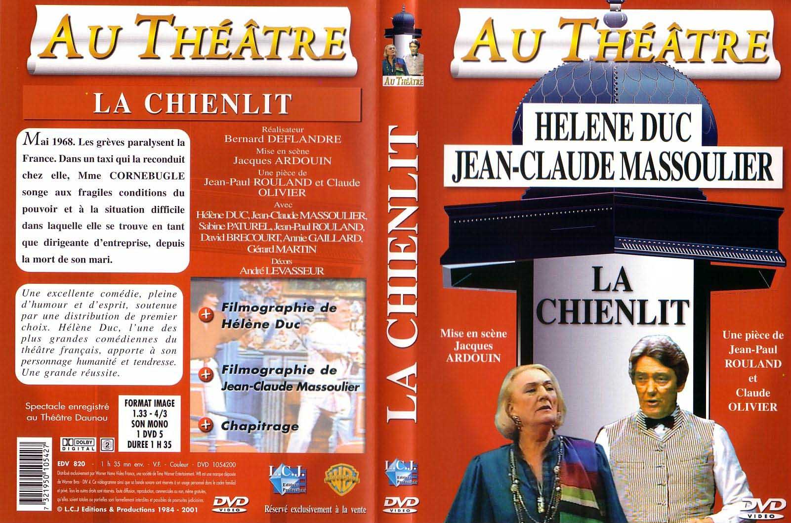 Jaquette DVD Au thatre - la chienlit