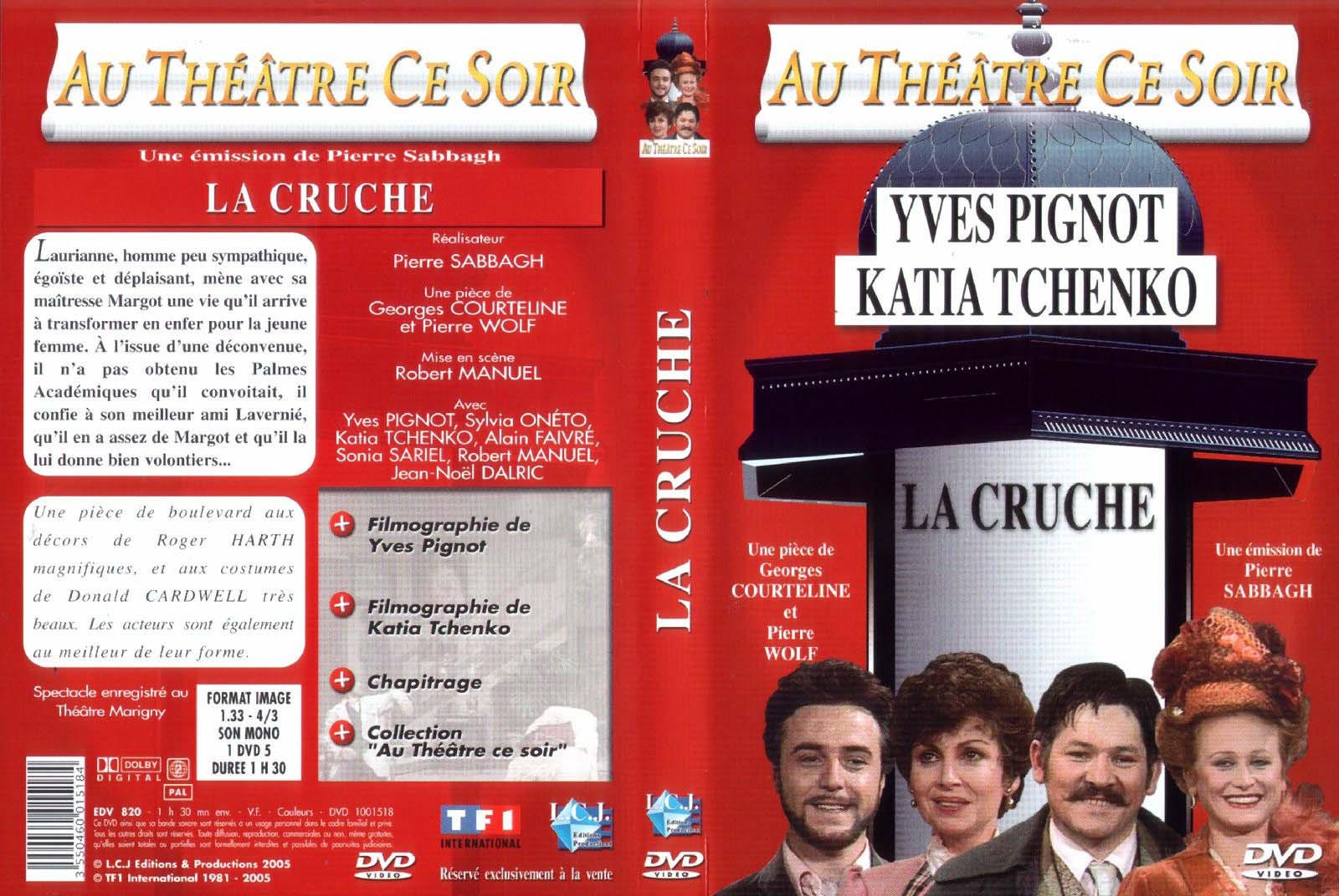 Jaquette DVD Au thatre ce soir - La cruche
