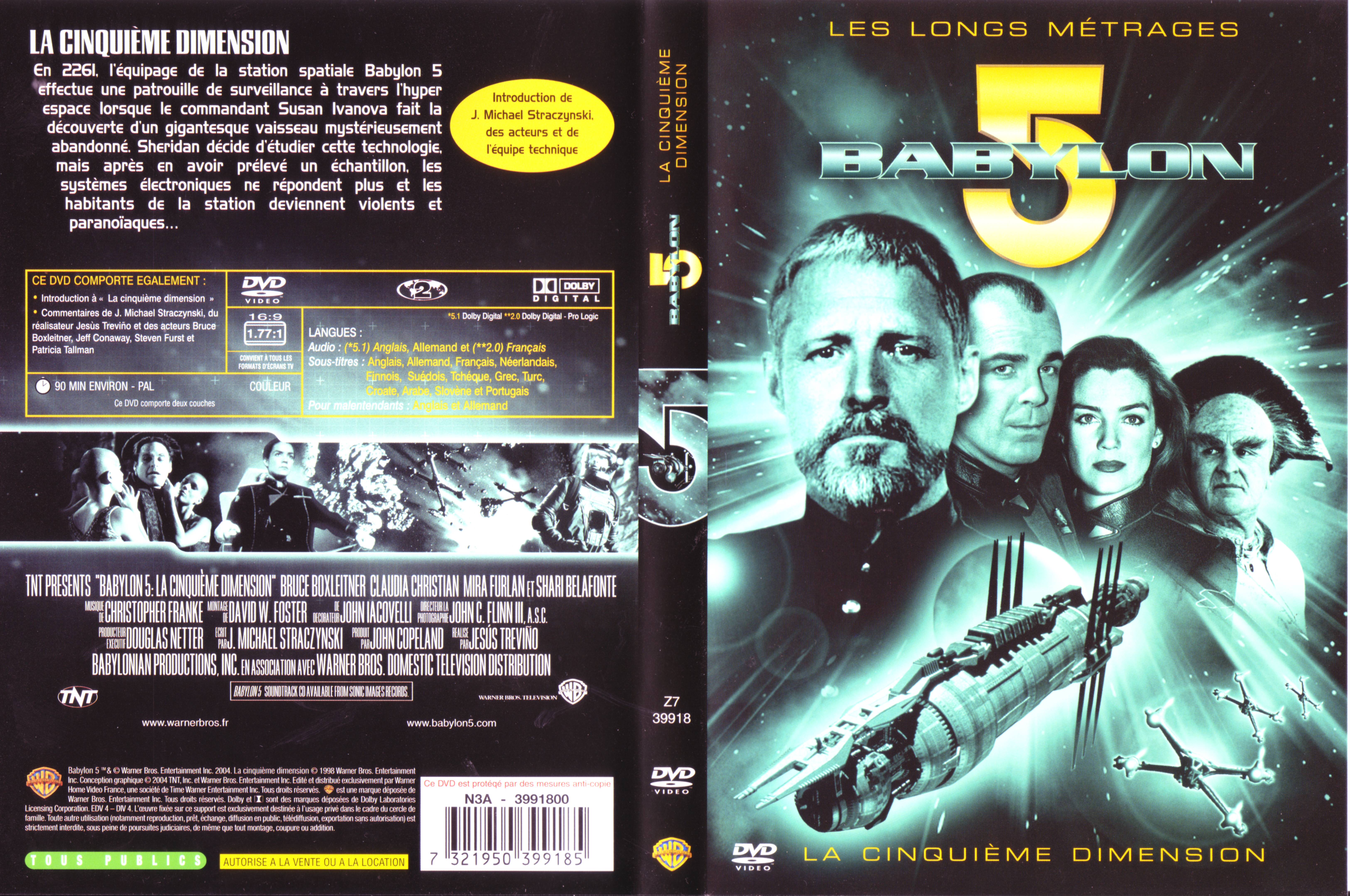 Jaquette DVD Babylon 5 la cinquime dimension