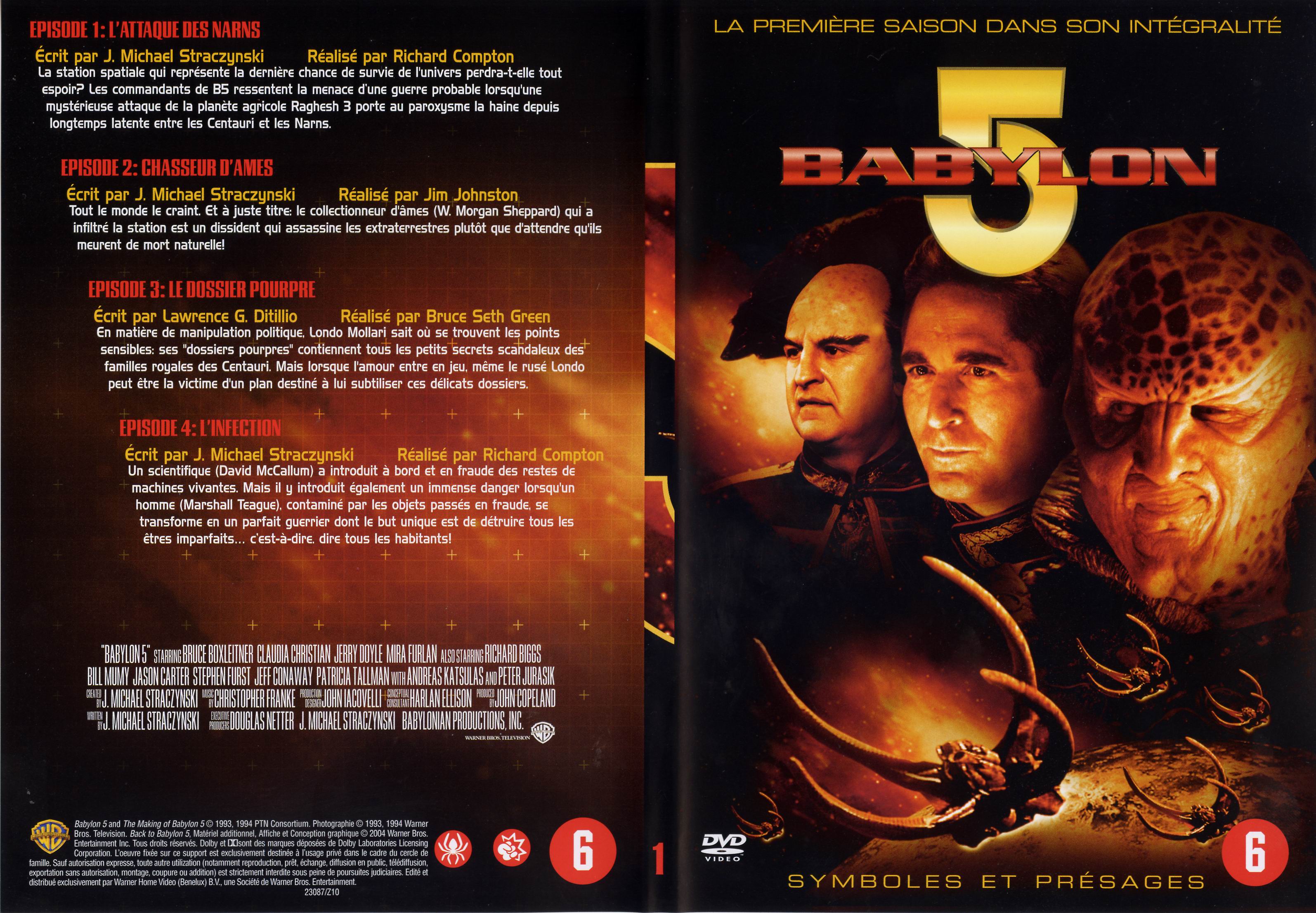 Jaquette DVD Babylon 5 saison 1 dvd 1