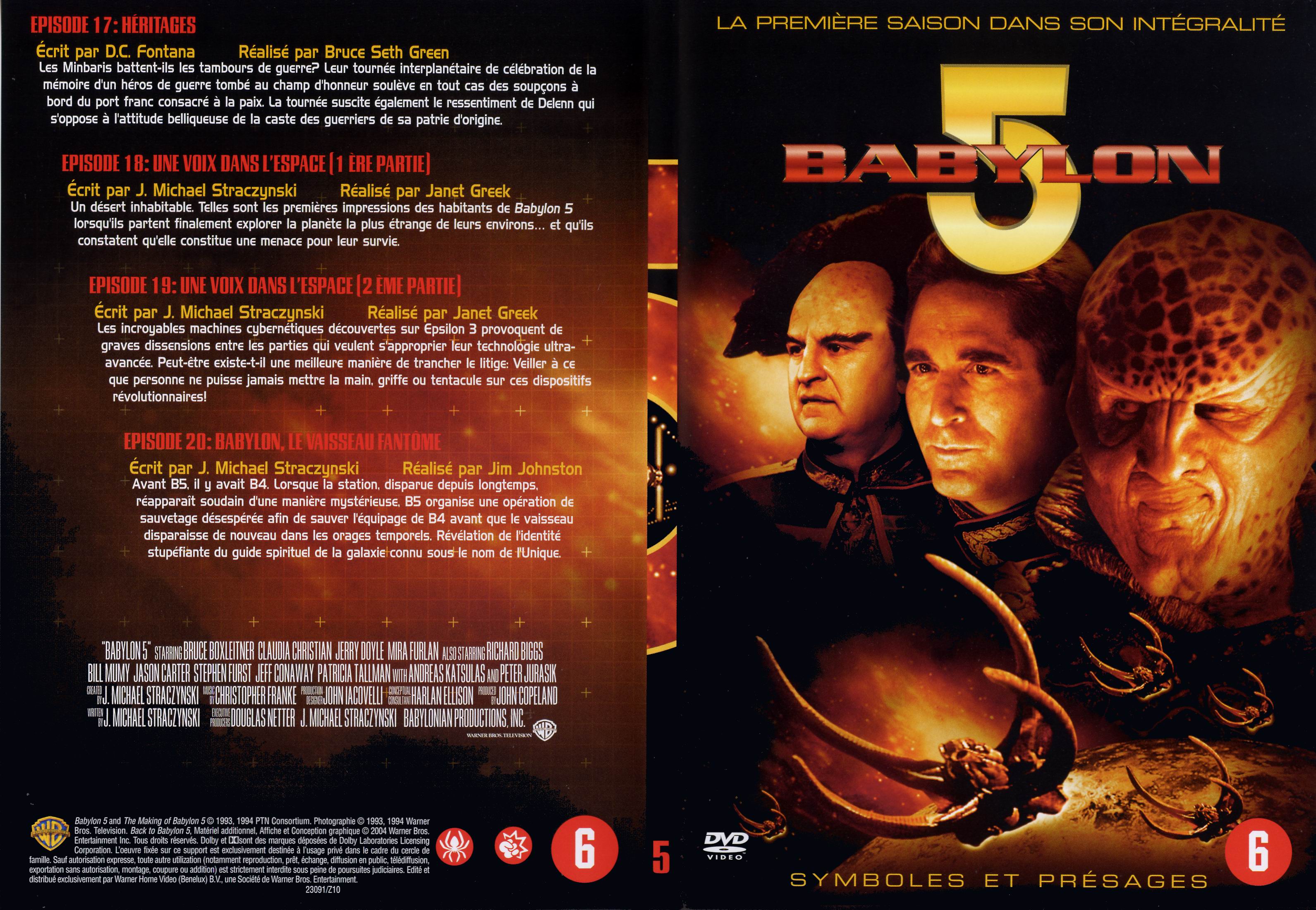 Jaquette DVD Babylon 5 saison 1 dvd 5