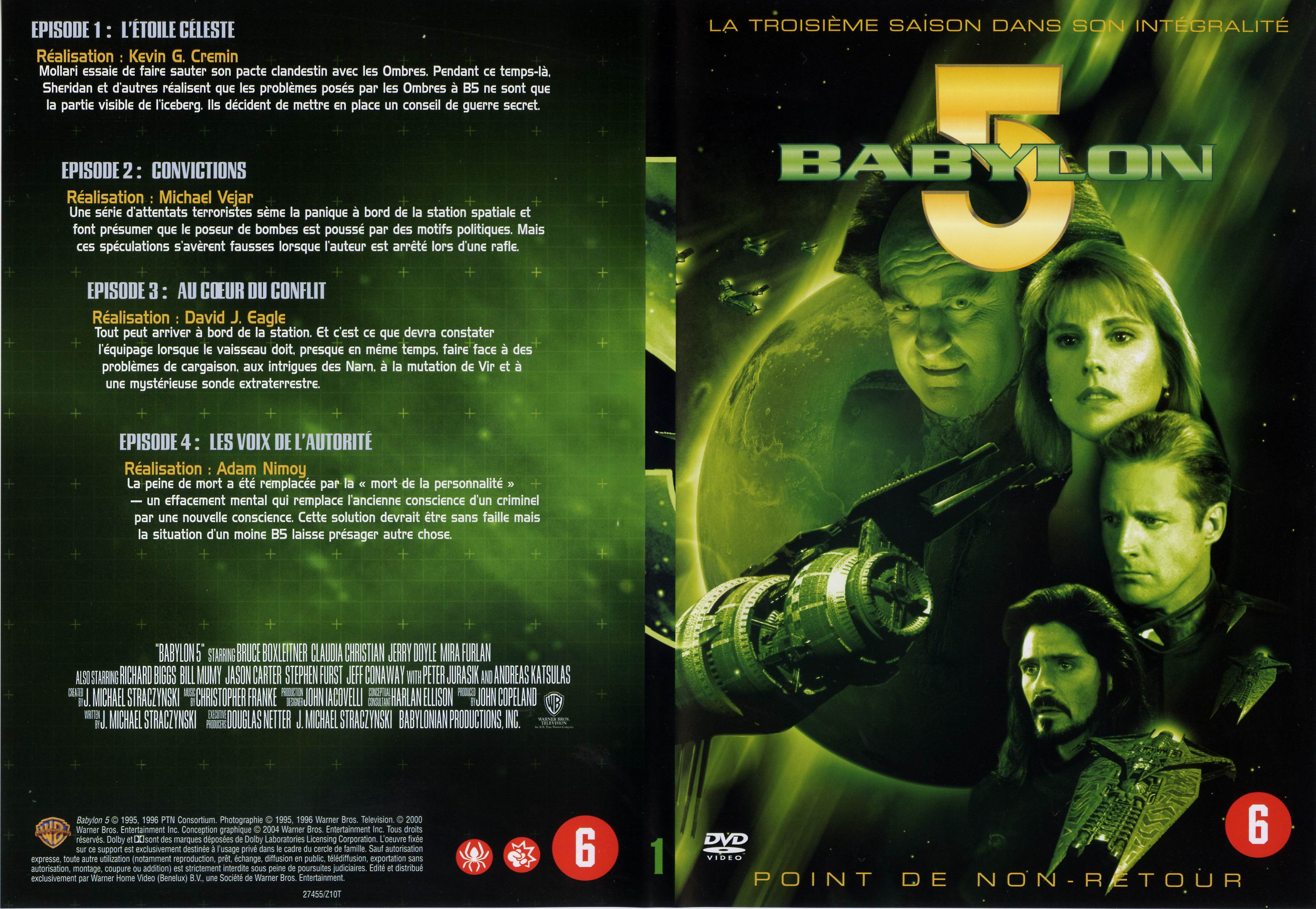 Jaquette DVD Babylon 5 saison 3 dvd 1