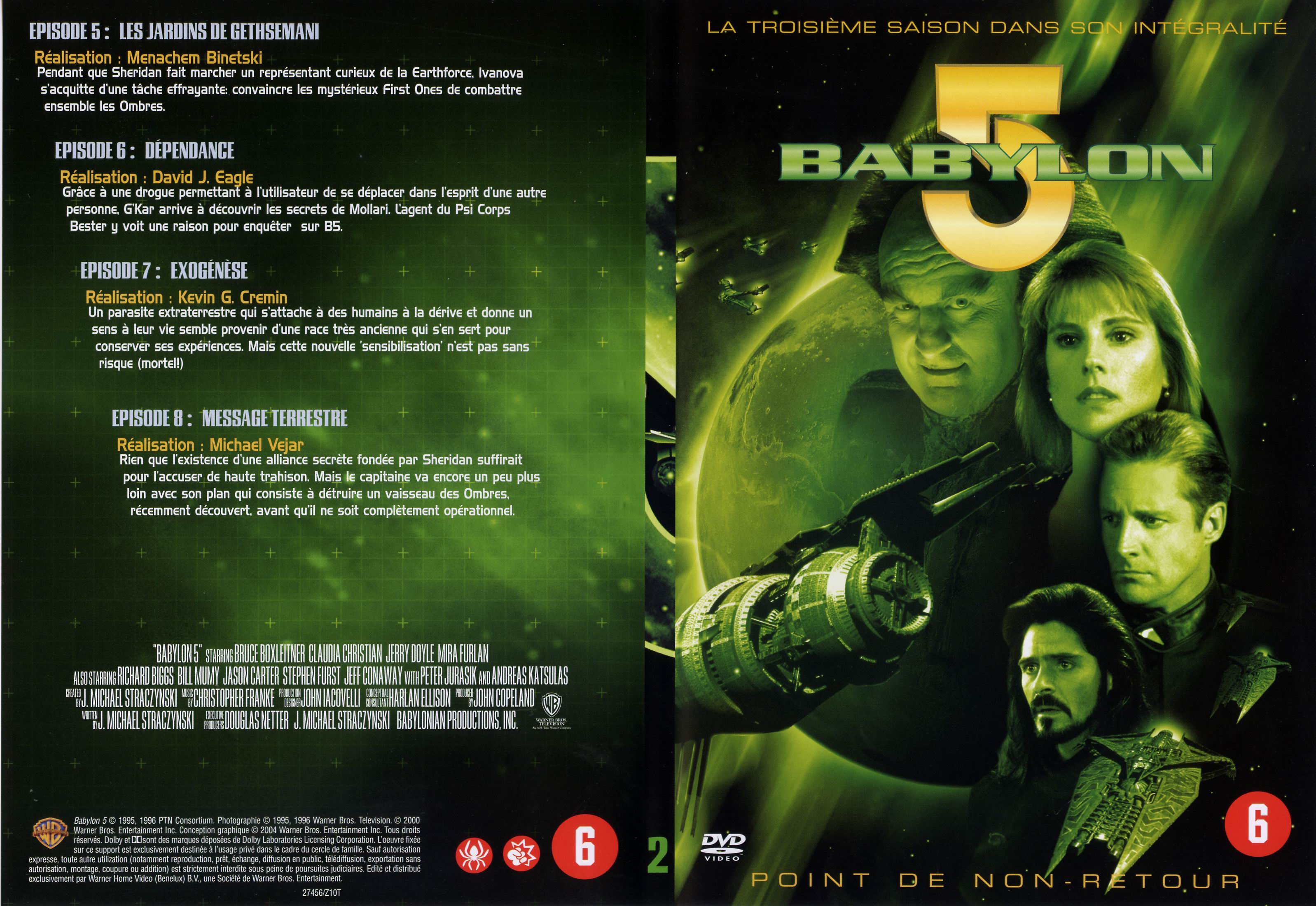 Jaquette DVD Babylon 5 saison 3 dvd 2