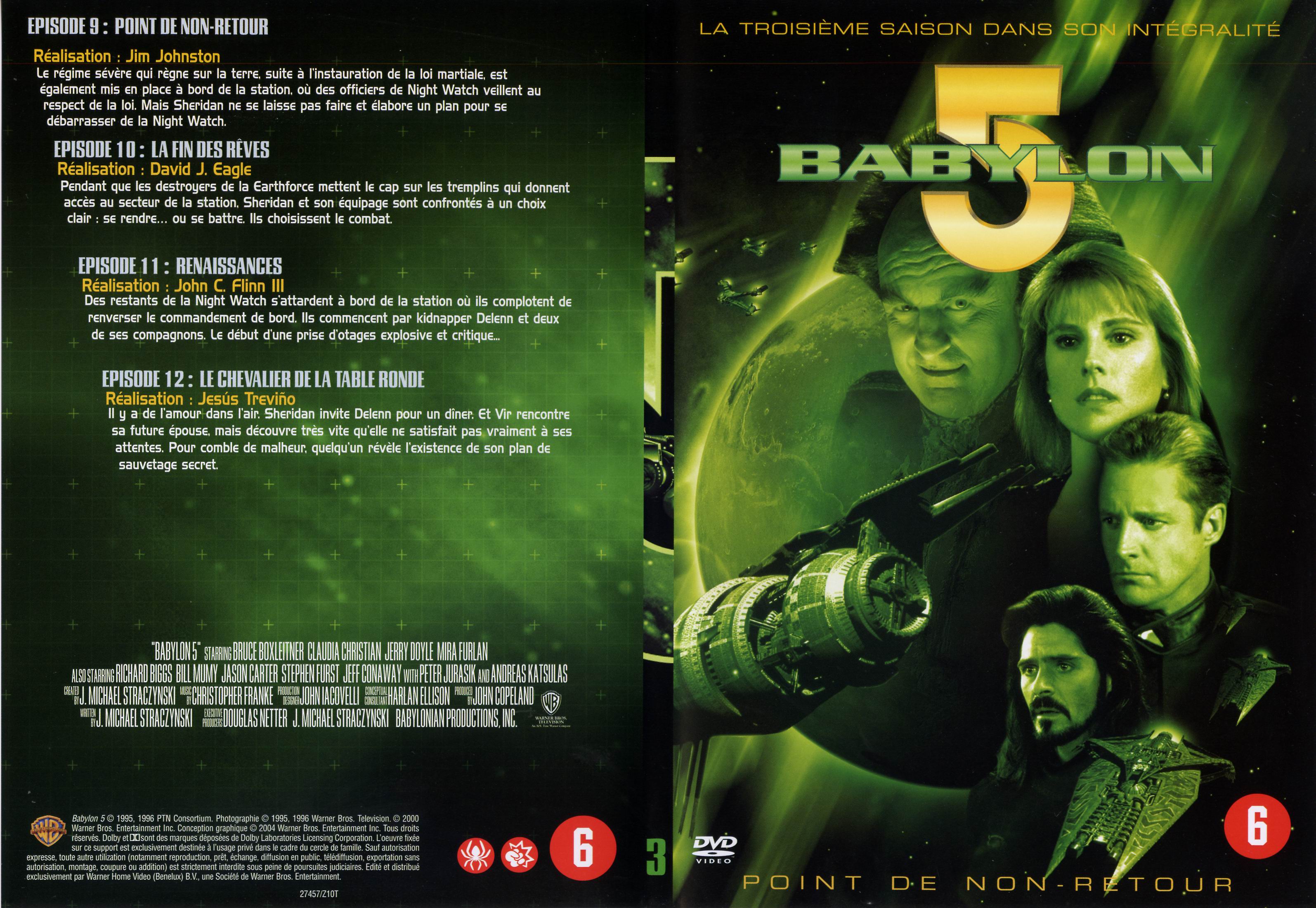 Jaquette DVD Babylon 5 saison 3 dvd 3