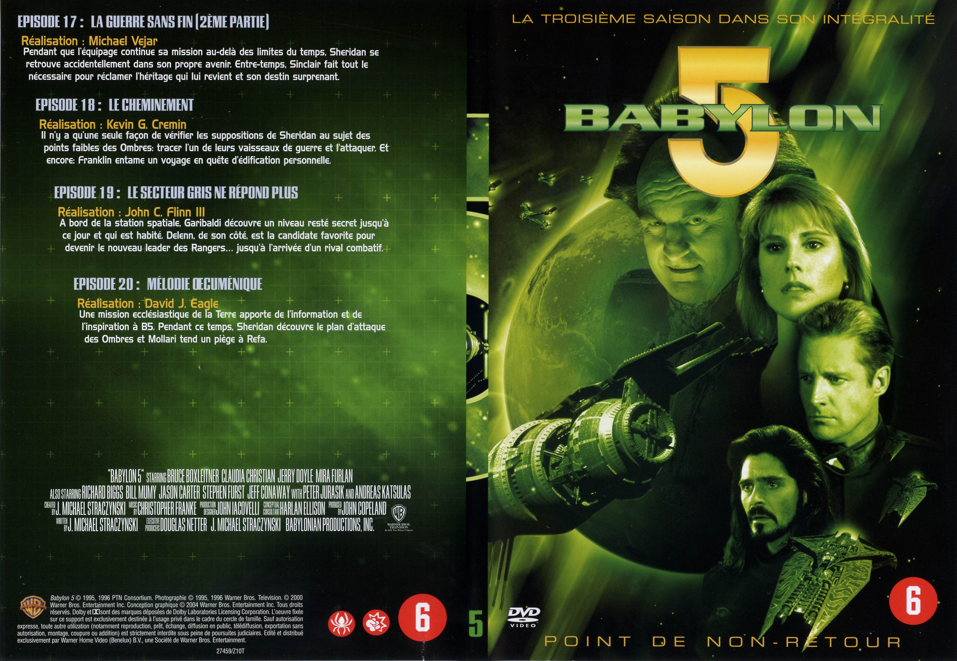 Jaquette DVD Babylon 5 saison 3 dvd 5