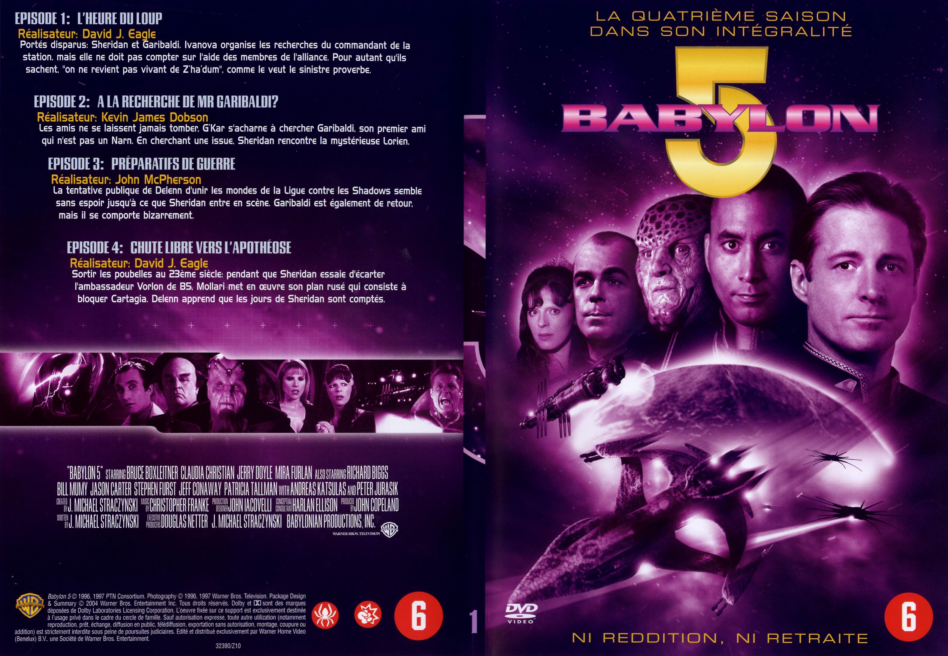 Jaquette DVD Babylon 5 saison 4 dvd 1