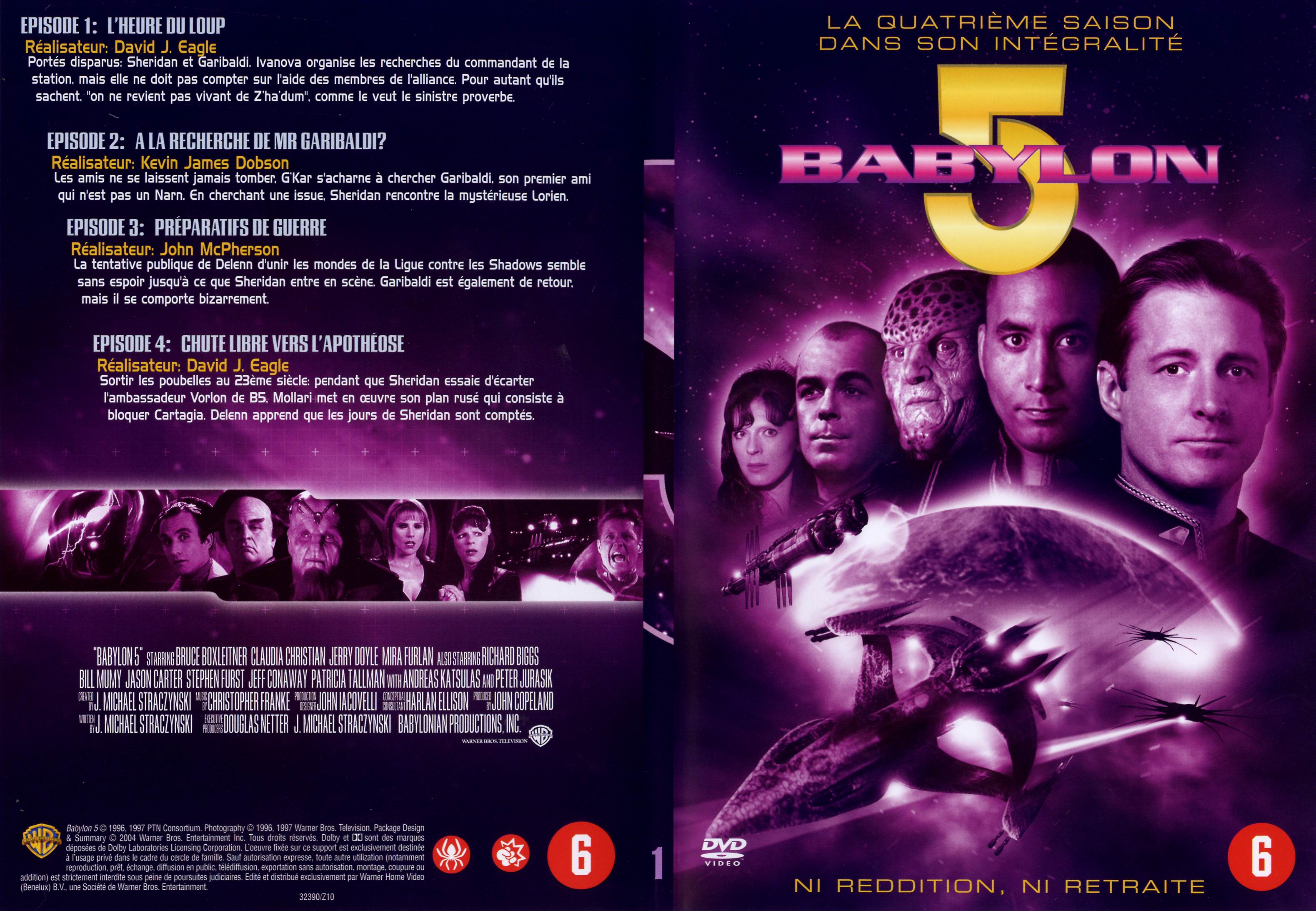 Jaquette DVD Babylon 5 saison 4 dvd 1