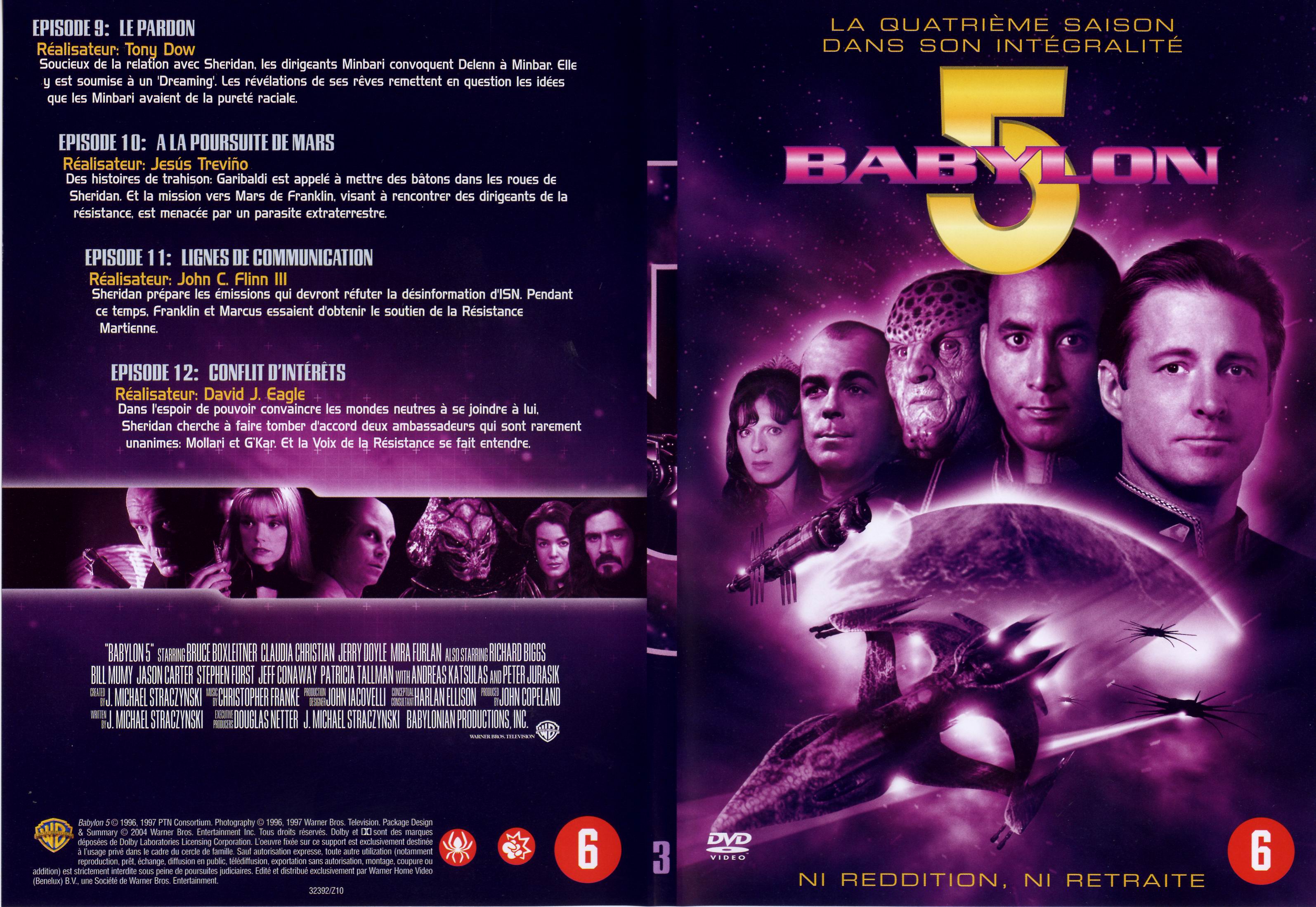 Jaquette DVD Babylon 5 saison 4 dvd 3