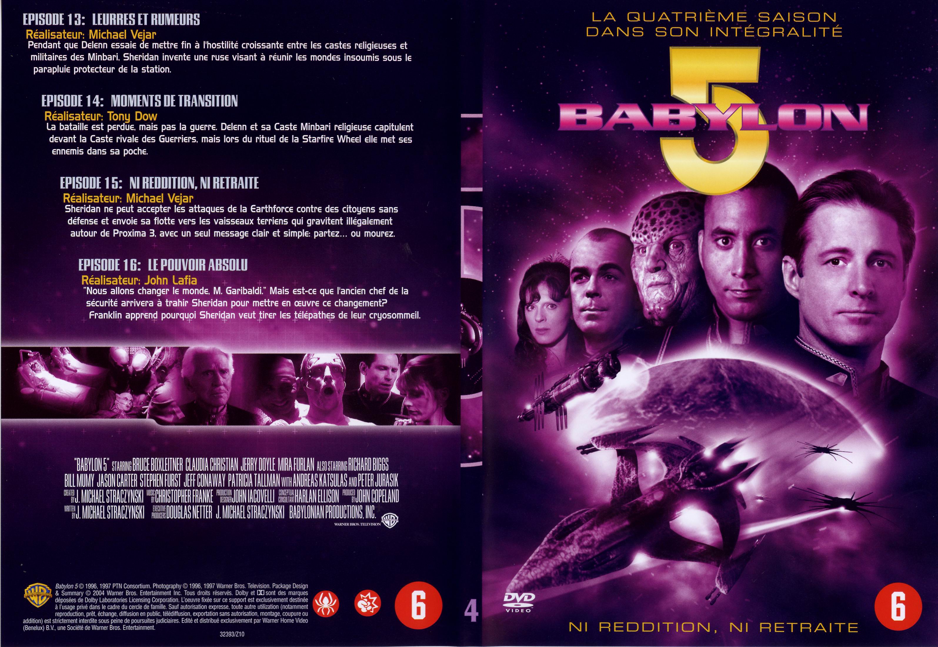 Jaquette DVD Babylon 5 saison 4 dvd 4