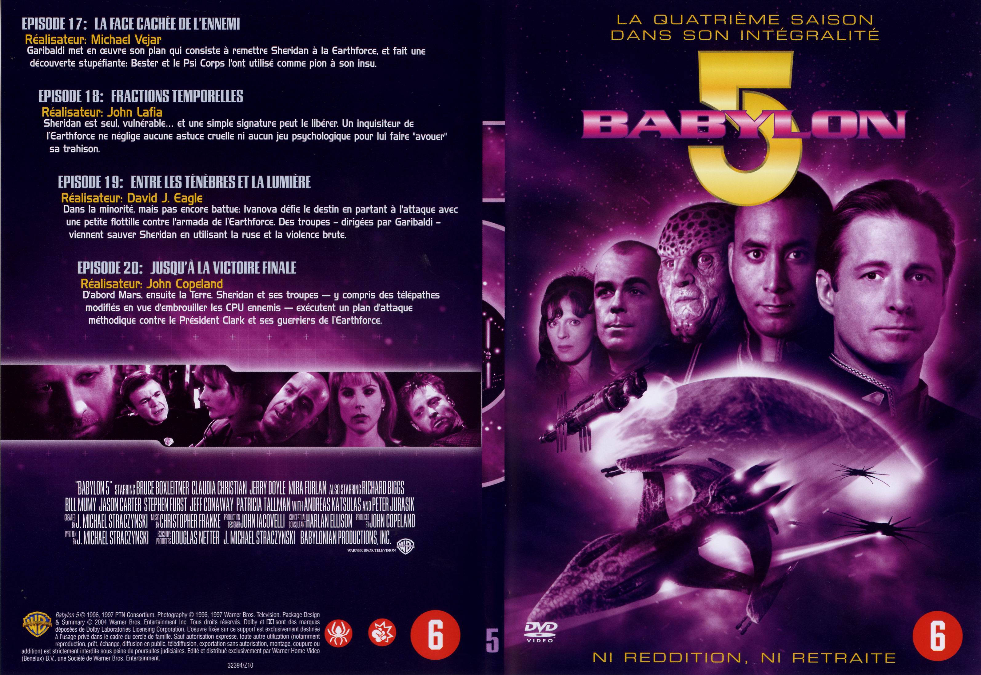 Jaquette DVD Babylon 5 saison 4 dvd 5