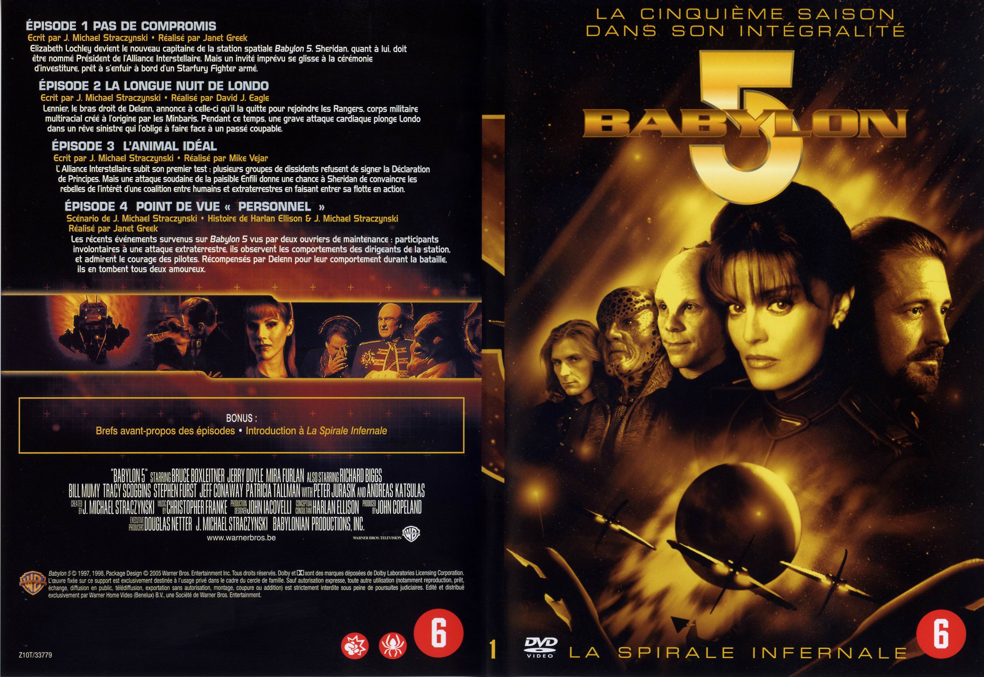 Jaquette DVD Babylon 5 saison 5 dvd 1