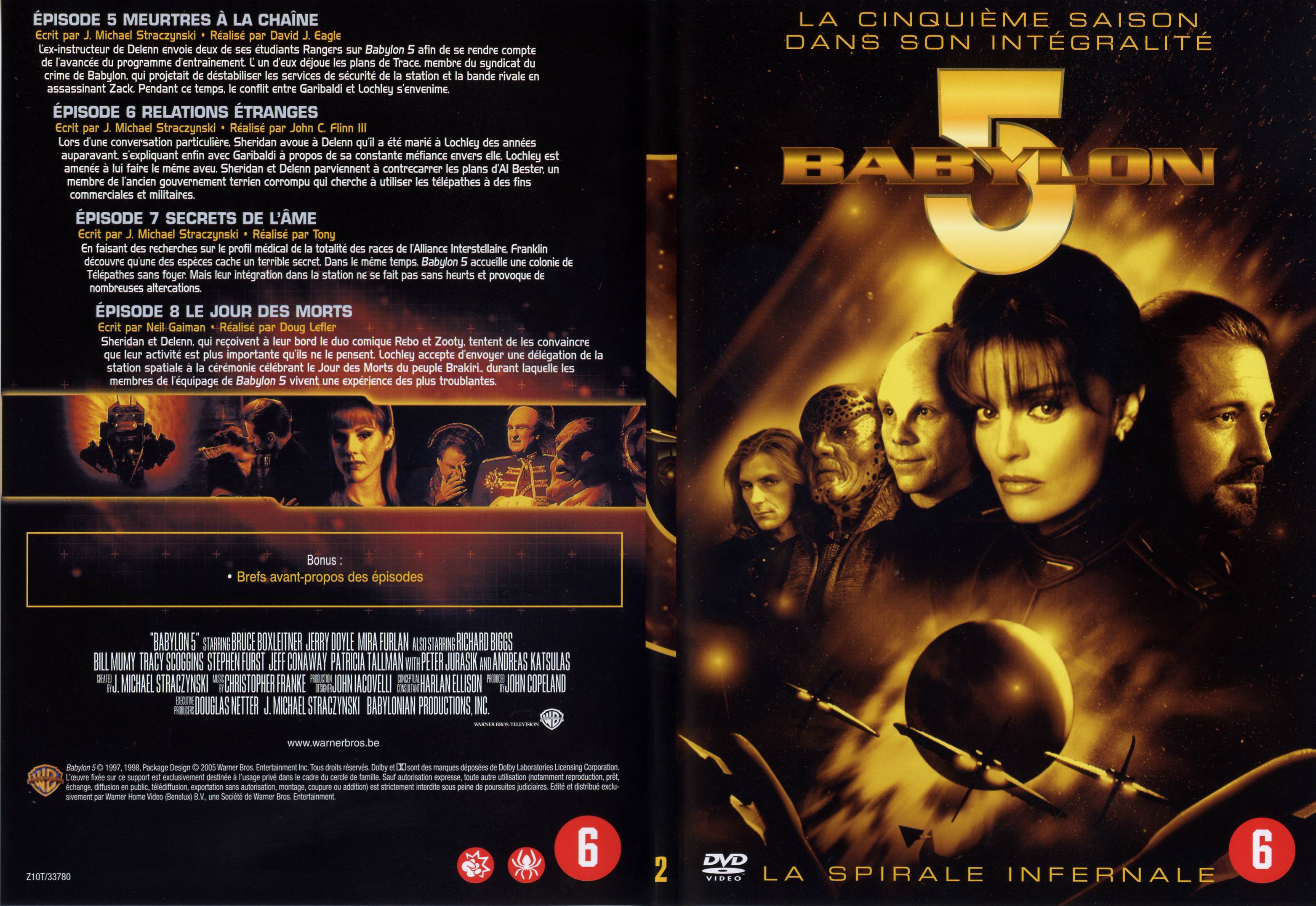 Jaquette DVD Babylon 5 saison 5 dvd 2
