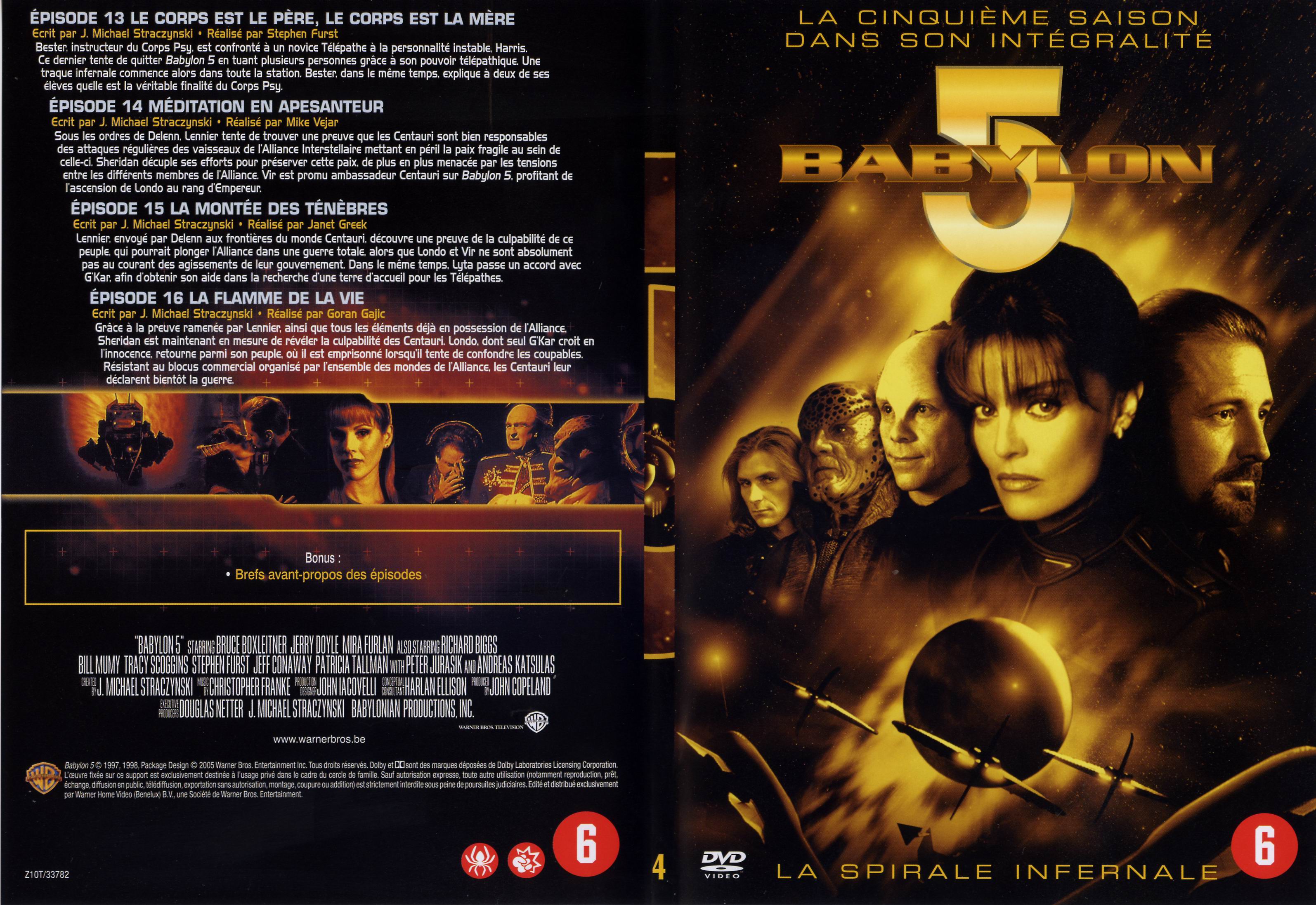 Jaquette DVD Babylon 5 saison 5 dvd 4