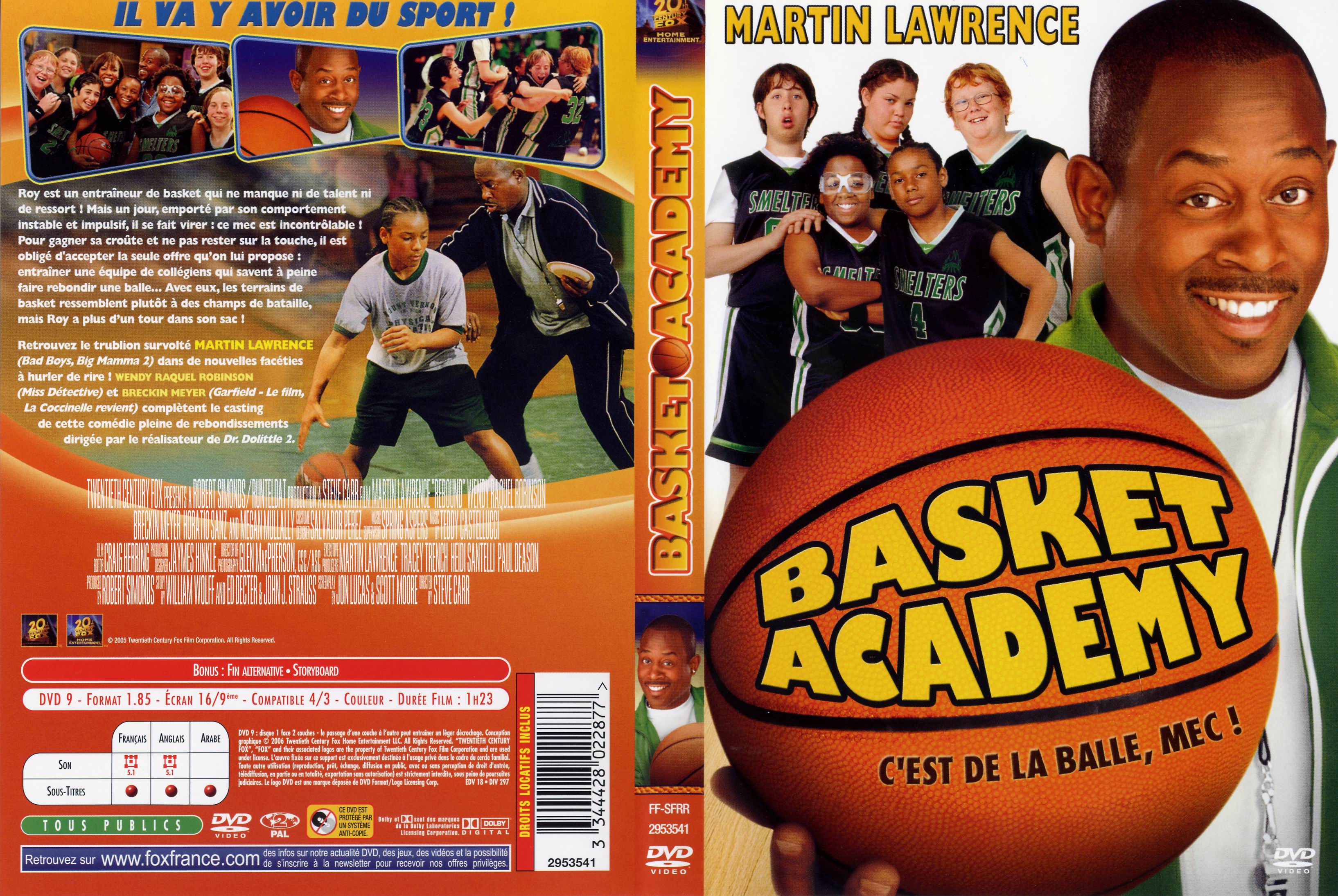 Jaquette DVD Basket academy
