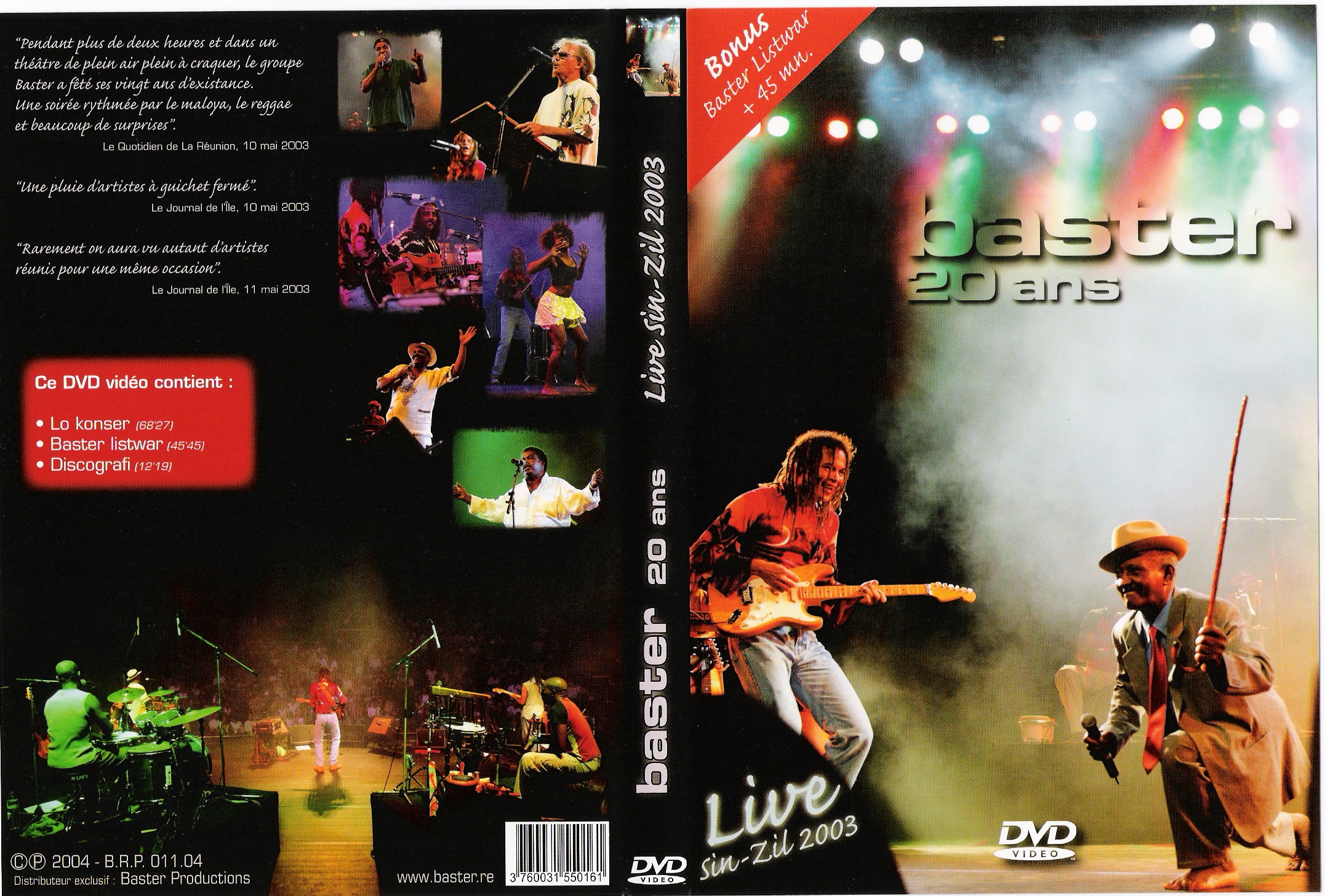 Jaquette DVD Baster 20 ans