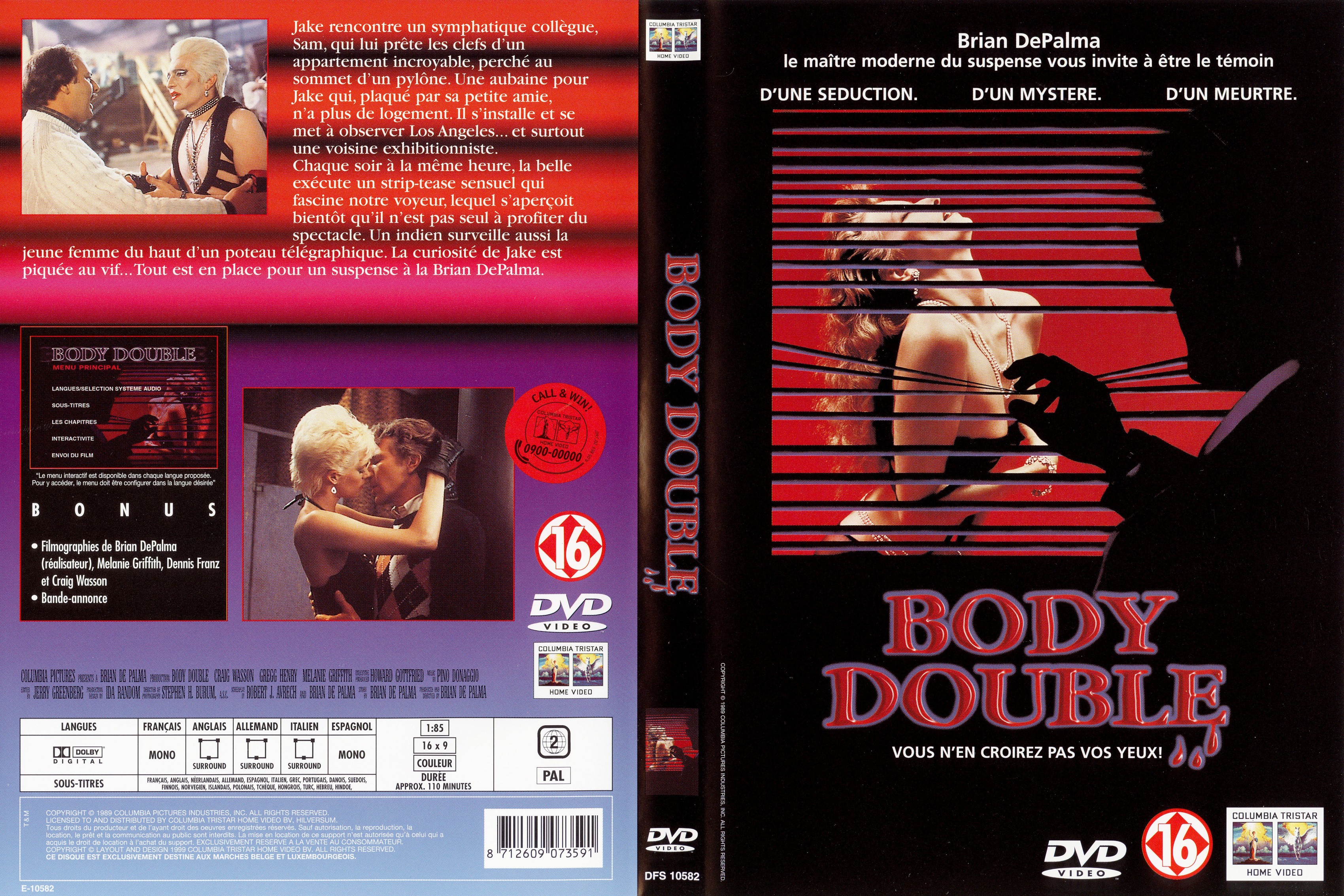 Jaquette DVD Body double