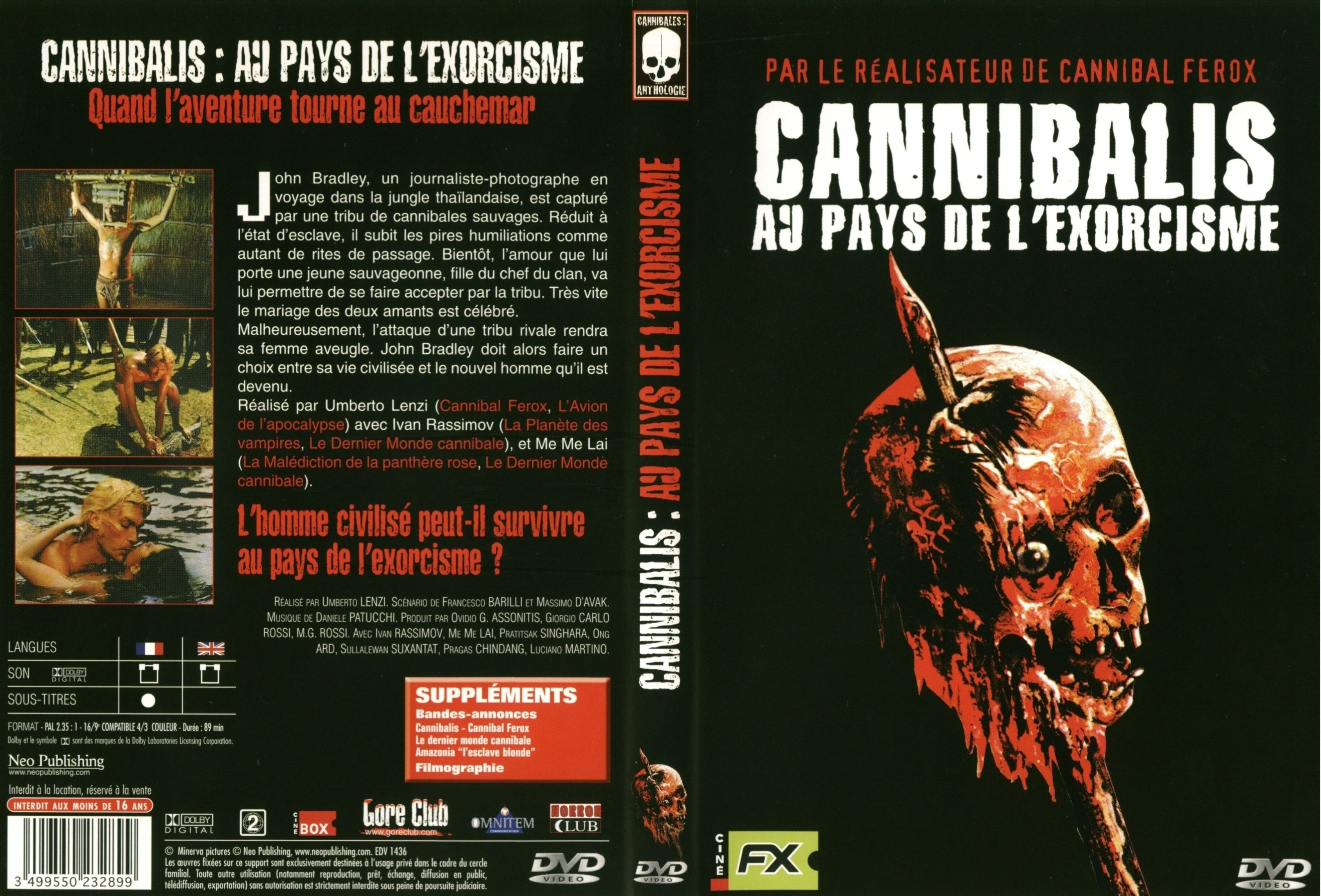 Jaquette DVD Cannibalis au pays de l