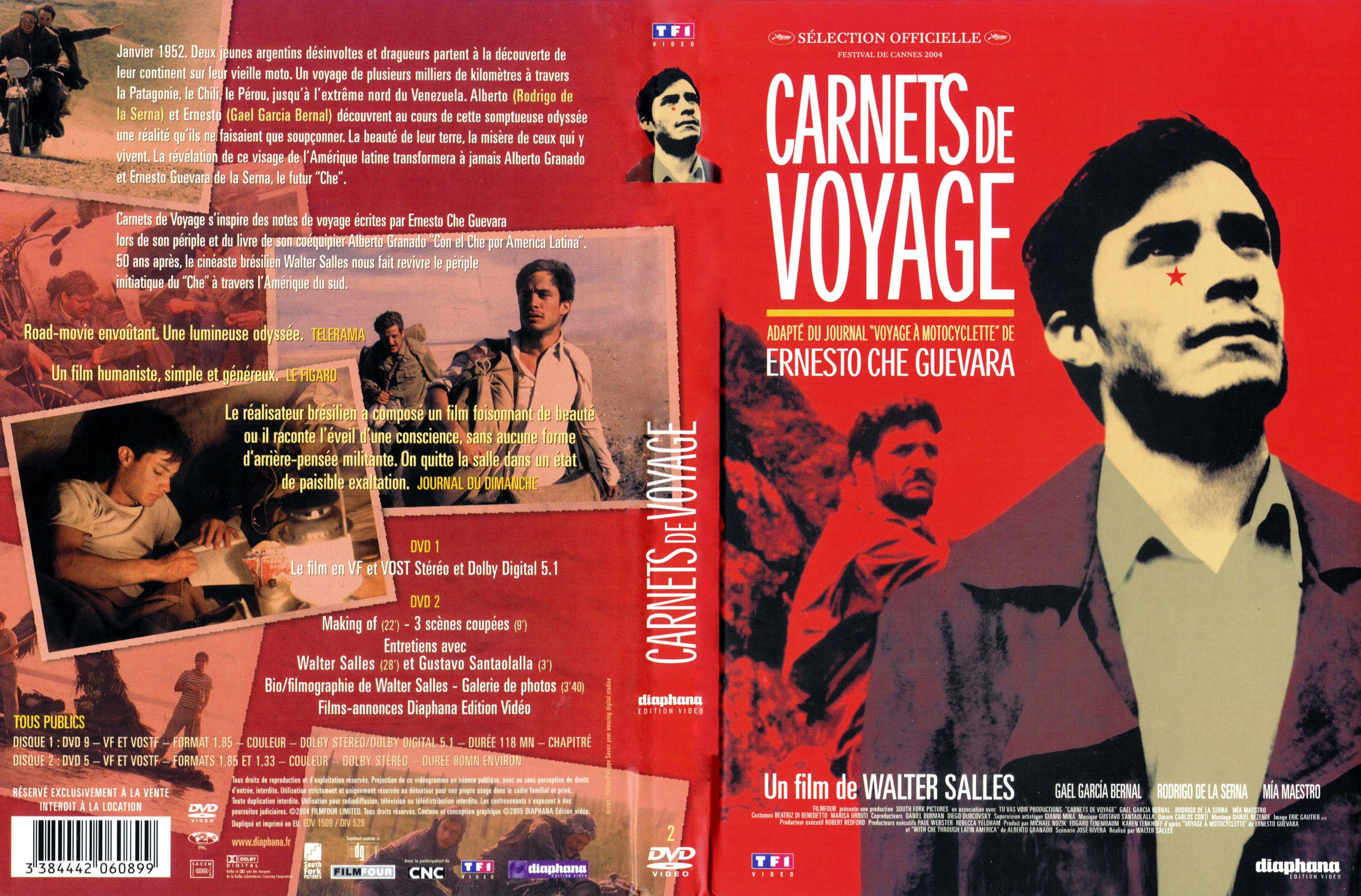 Jaquette DVD Carnets de voyage