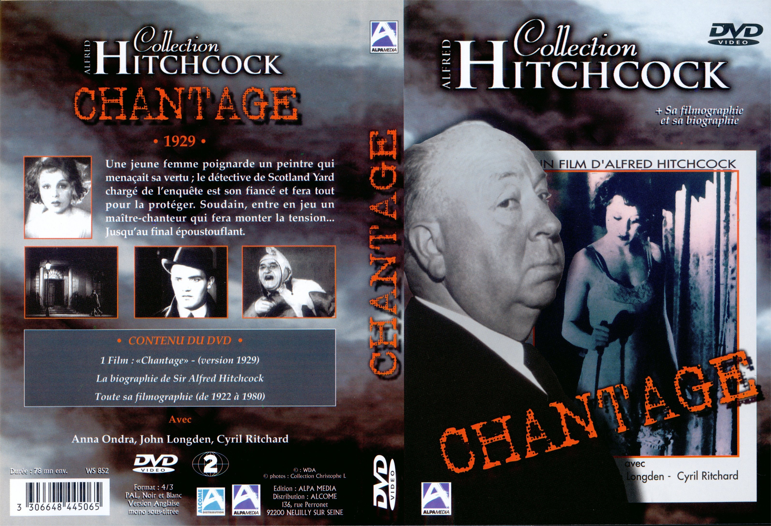 Jaquette DVD Chantage