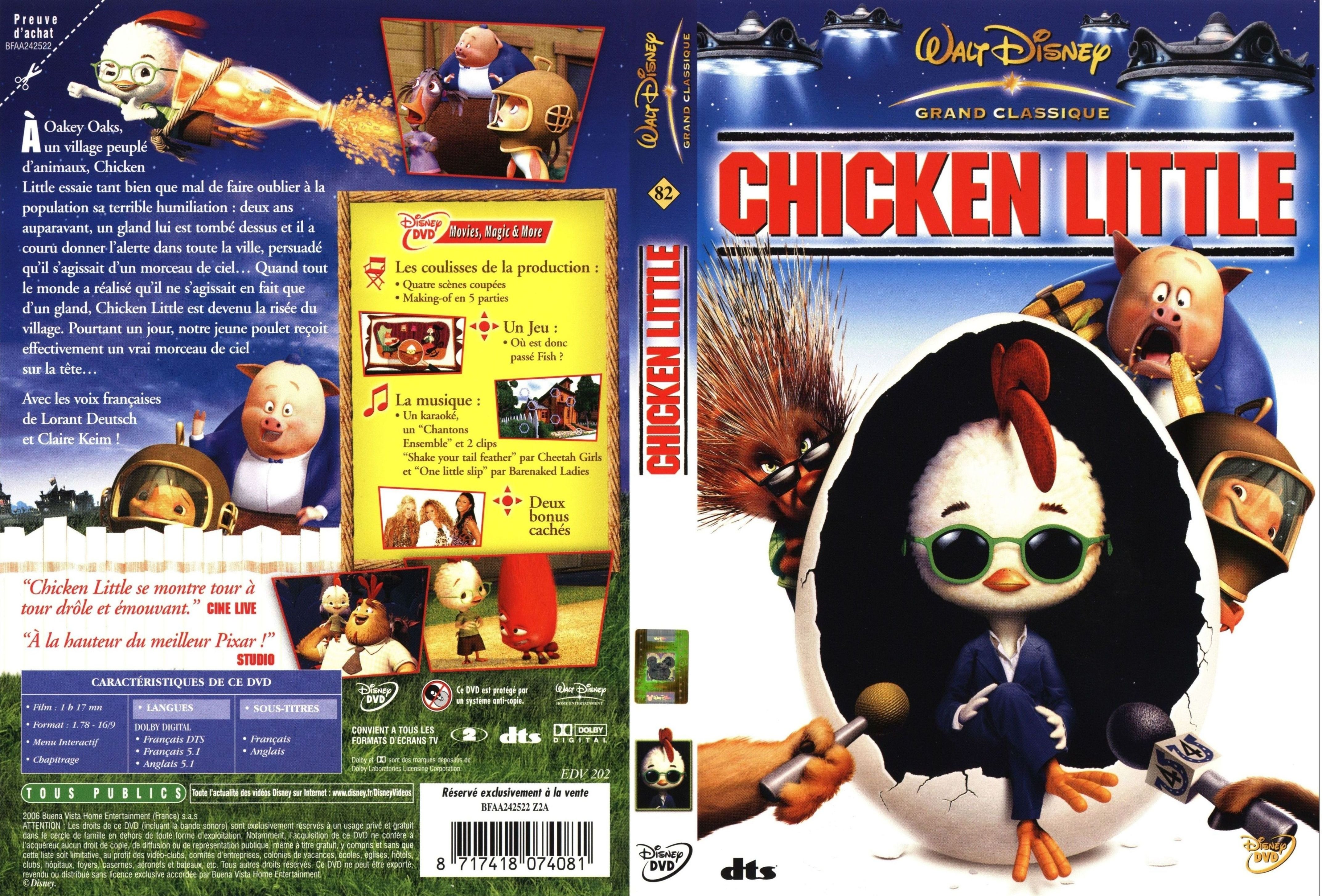 Jaquette DVD Chicken little