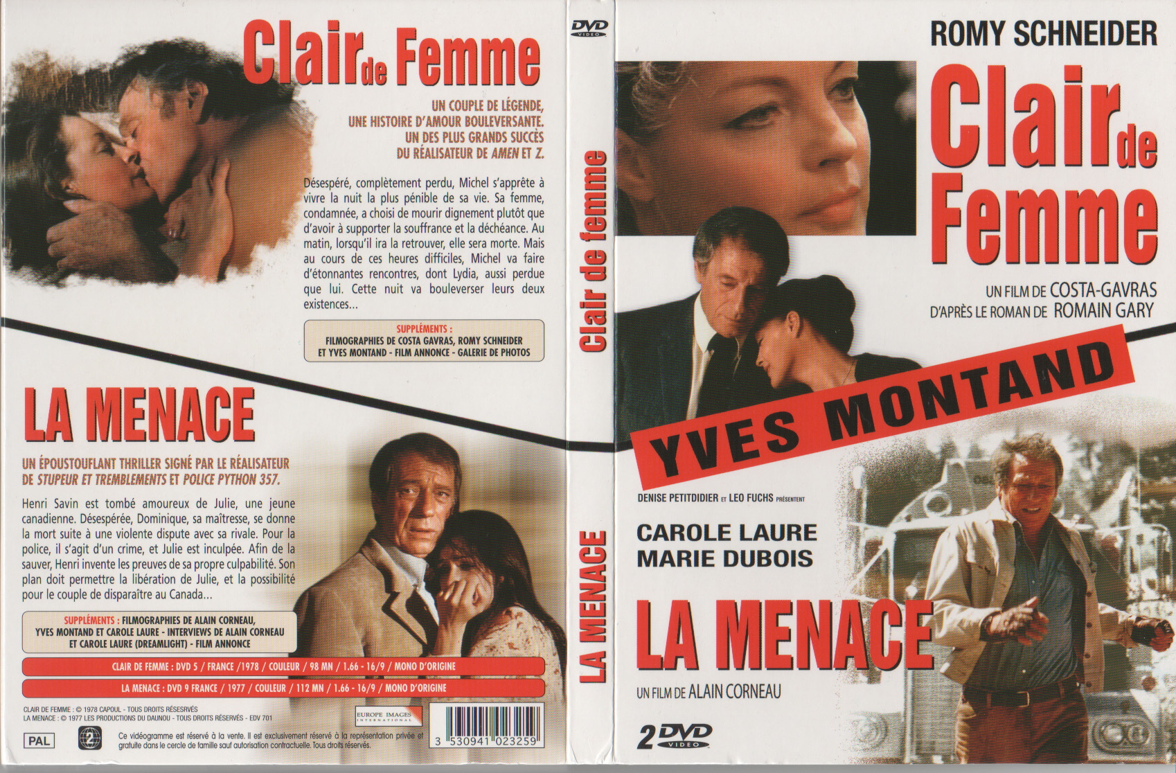 Jaquette DVD Clair de femme - La menace