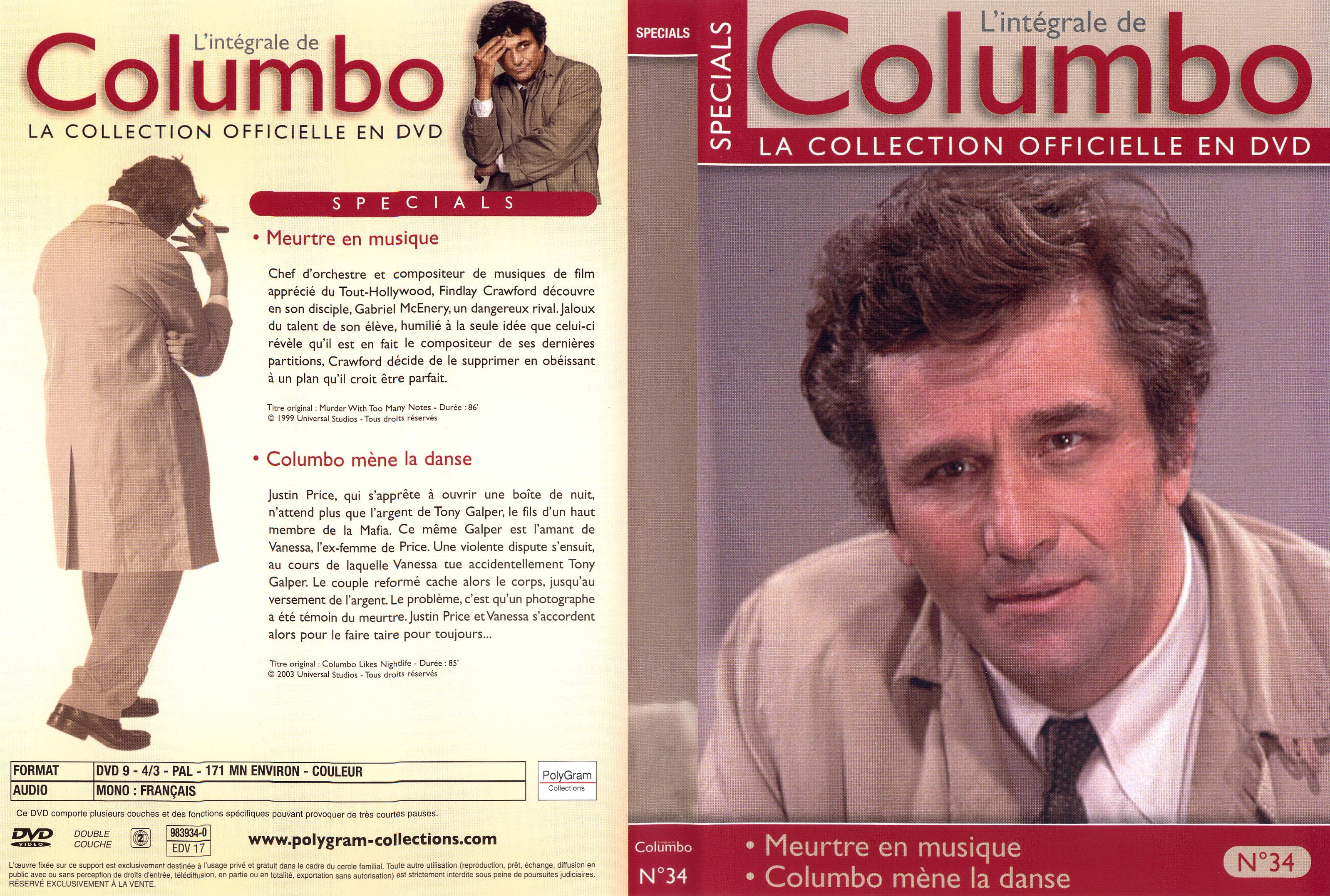 Jaquette DVD Columbo Spcials dvd 34