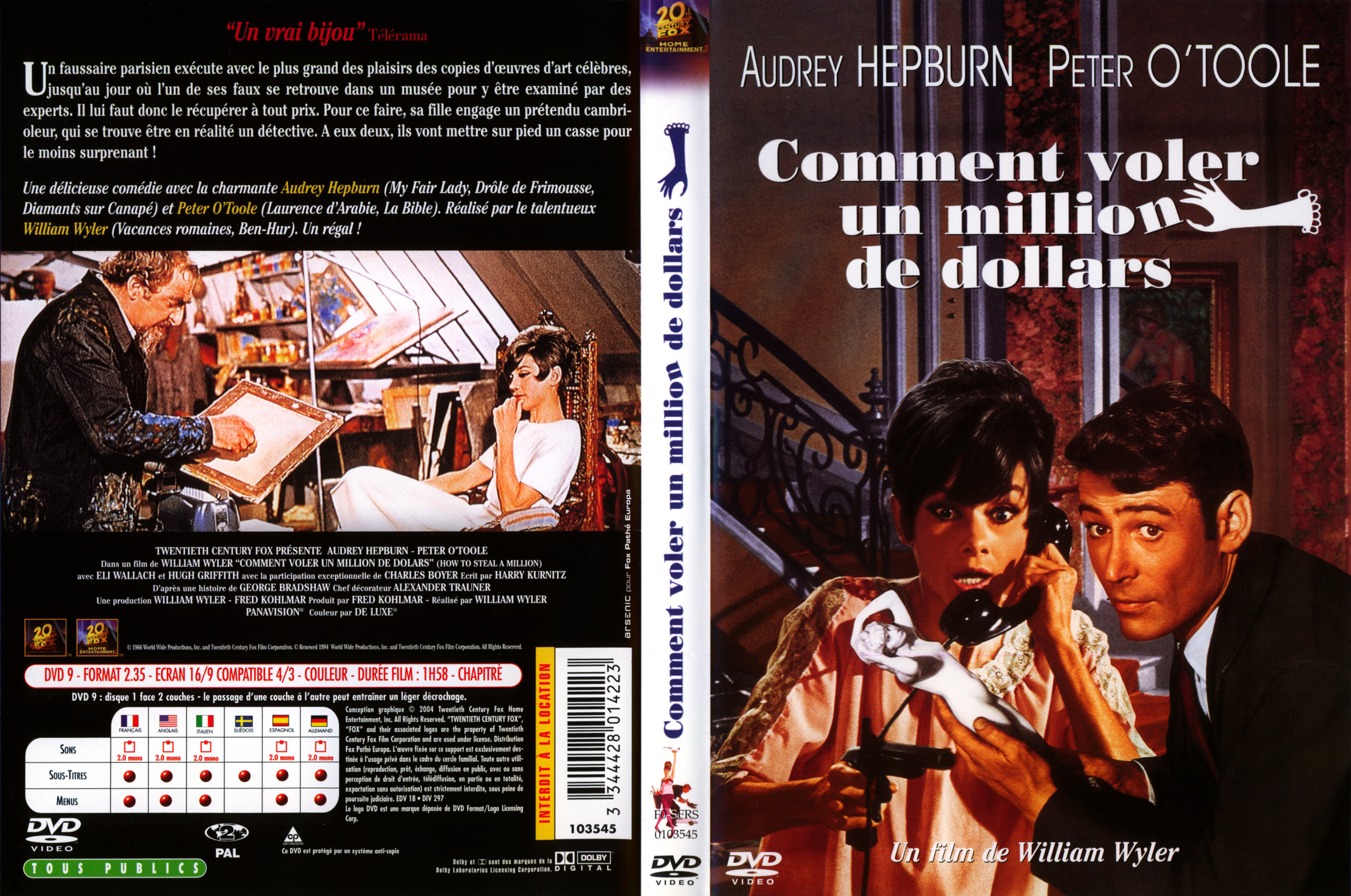 Jaquette DVD Comment voler un million de dollars