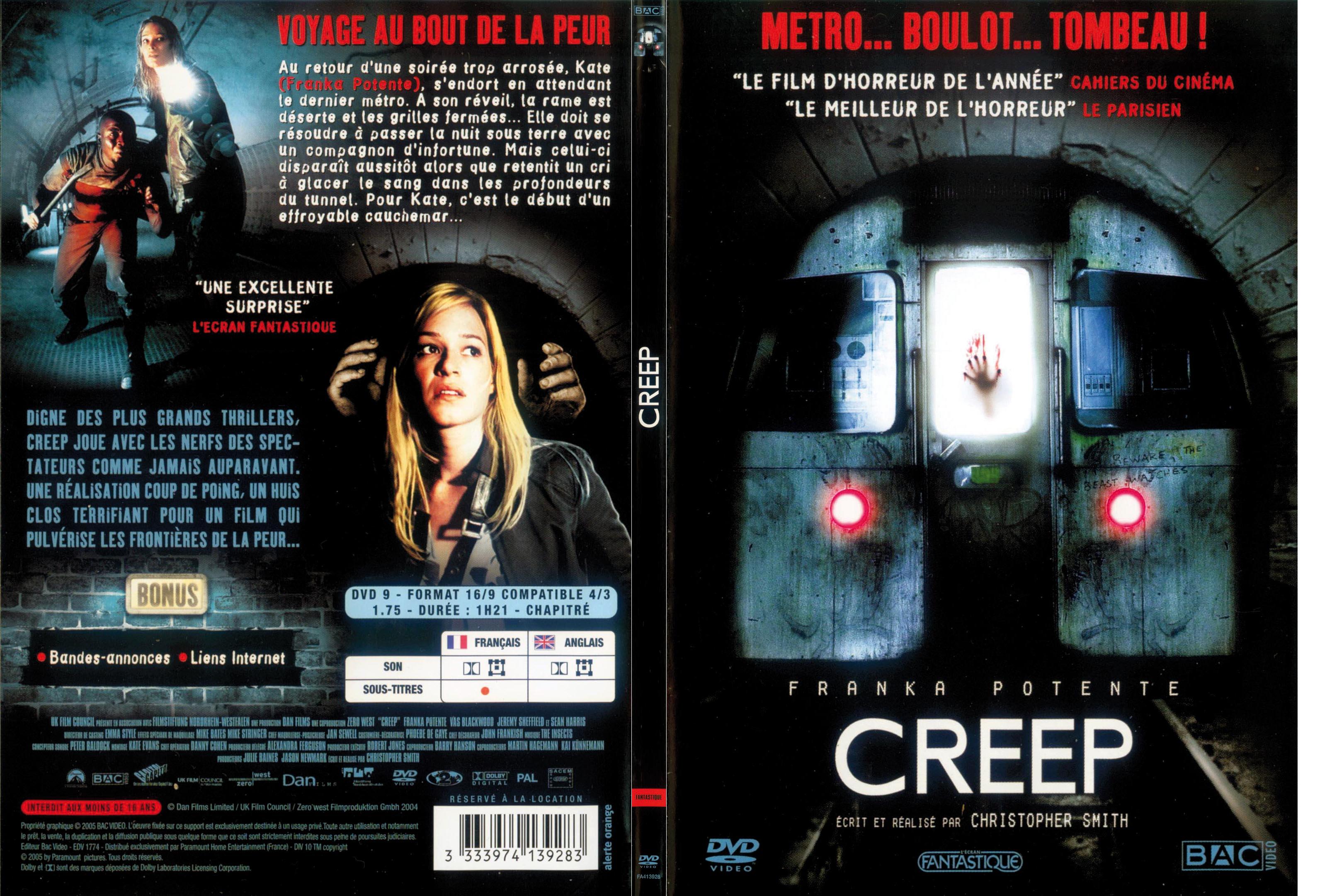 Jaquette DVD Creep - SLIM