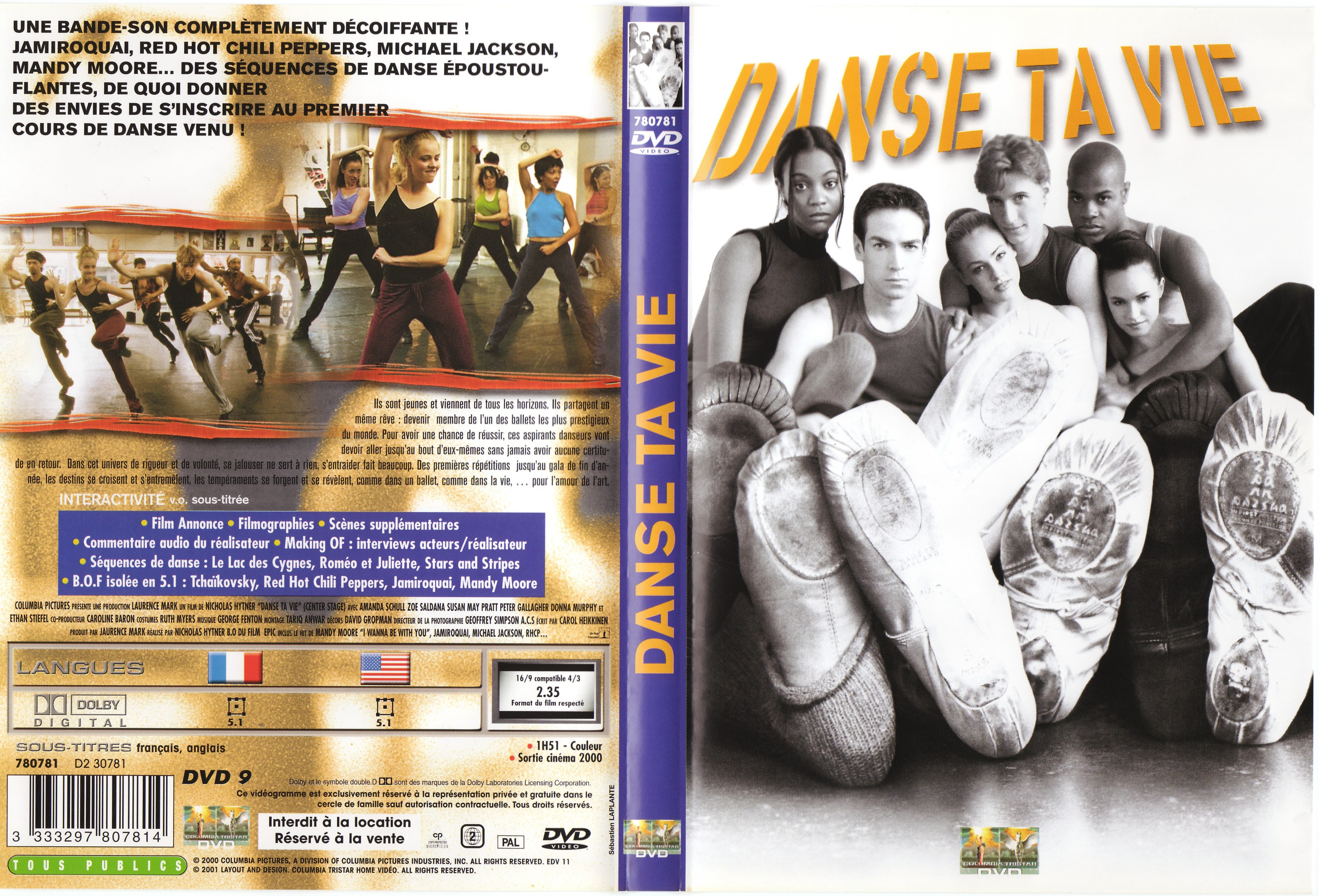 Jaquette DVD Danse ta vie
