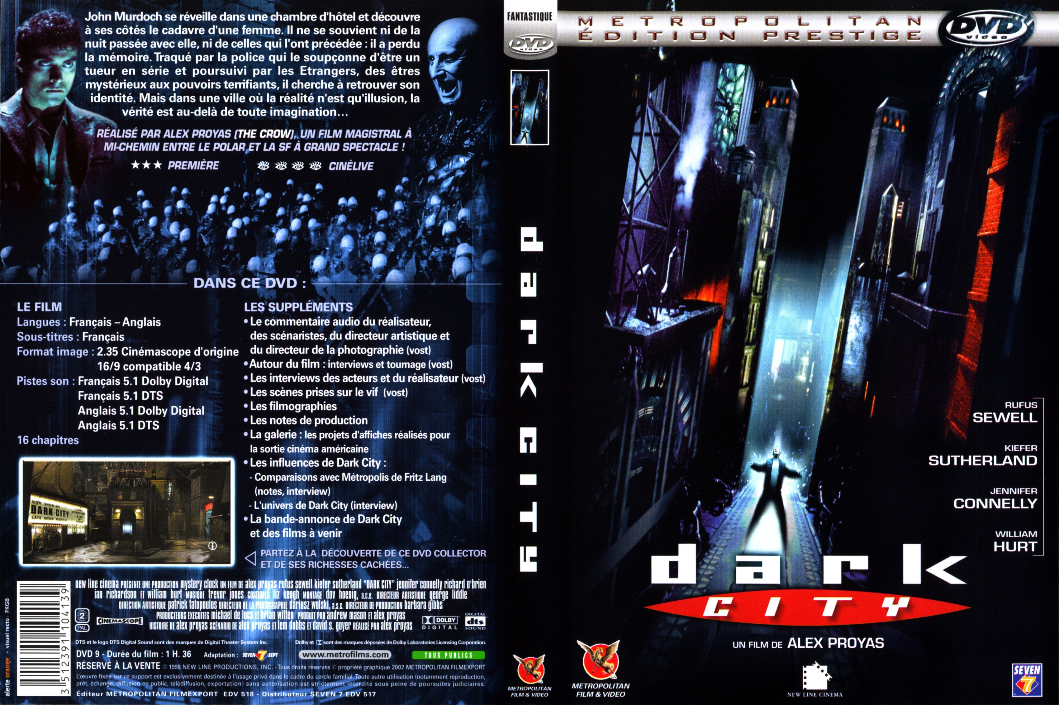 Jaquette DVD Dark city