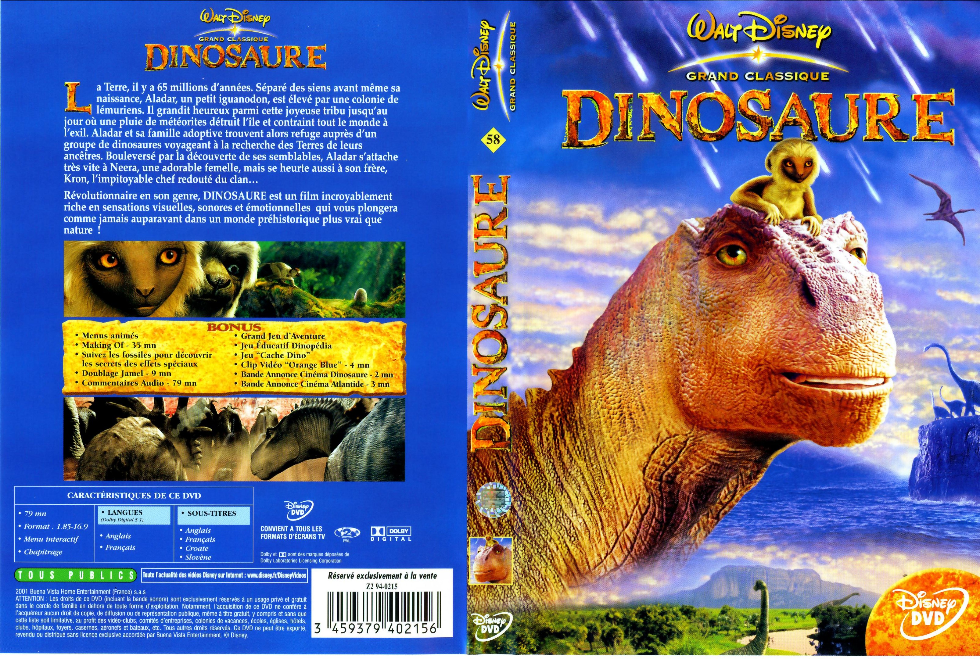 Jaquette DVD Dinosaure