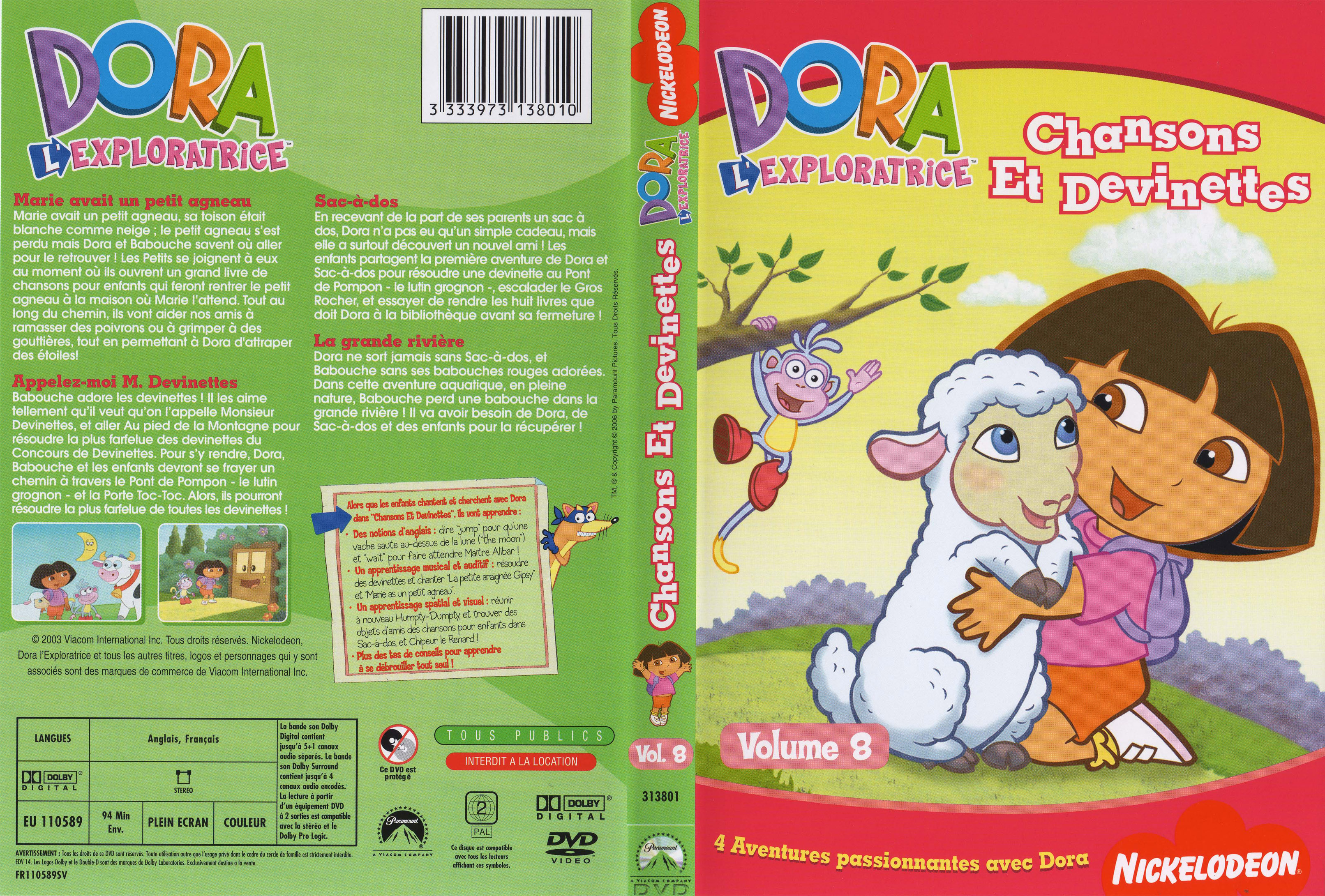 Jaquette DVD Dora l