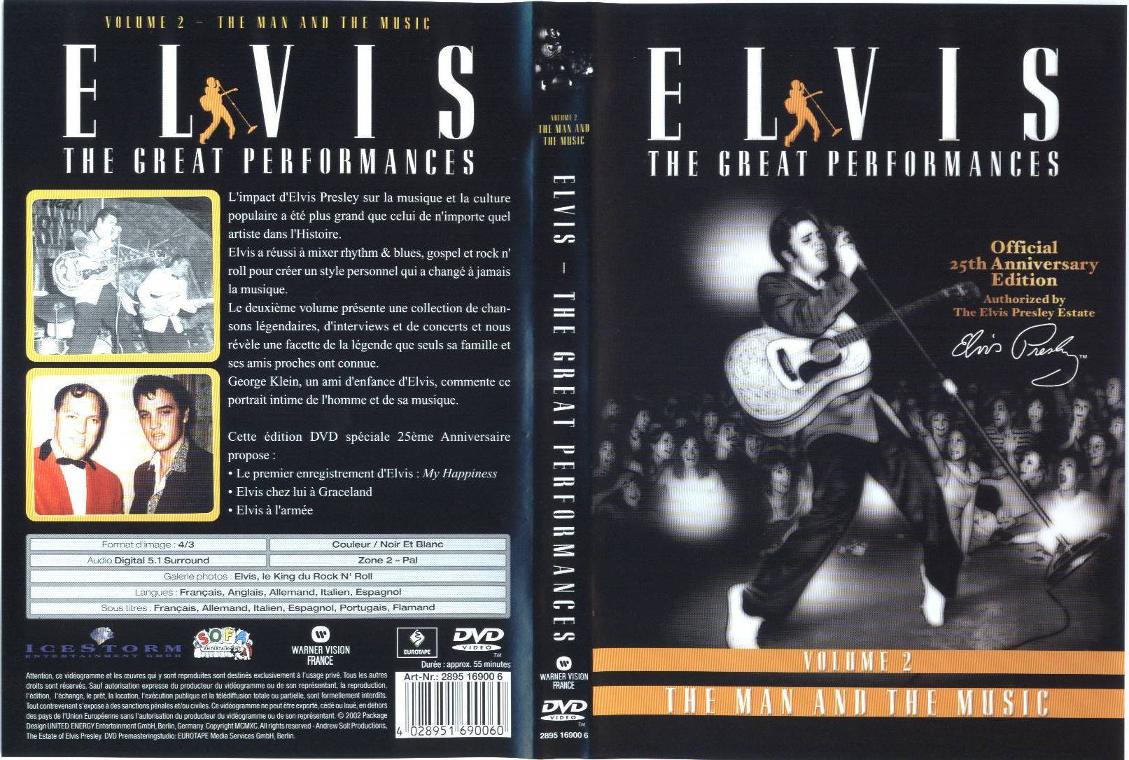 Jaquette DVD Elvis the great performances