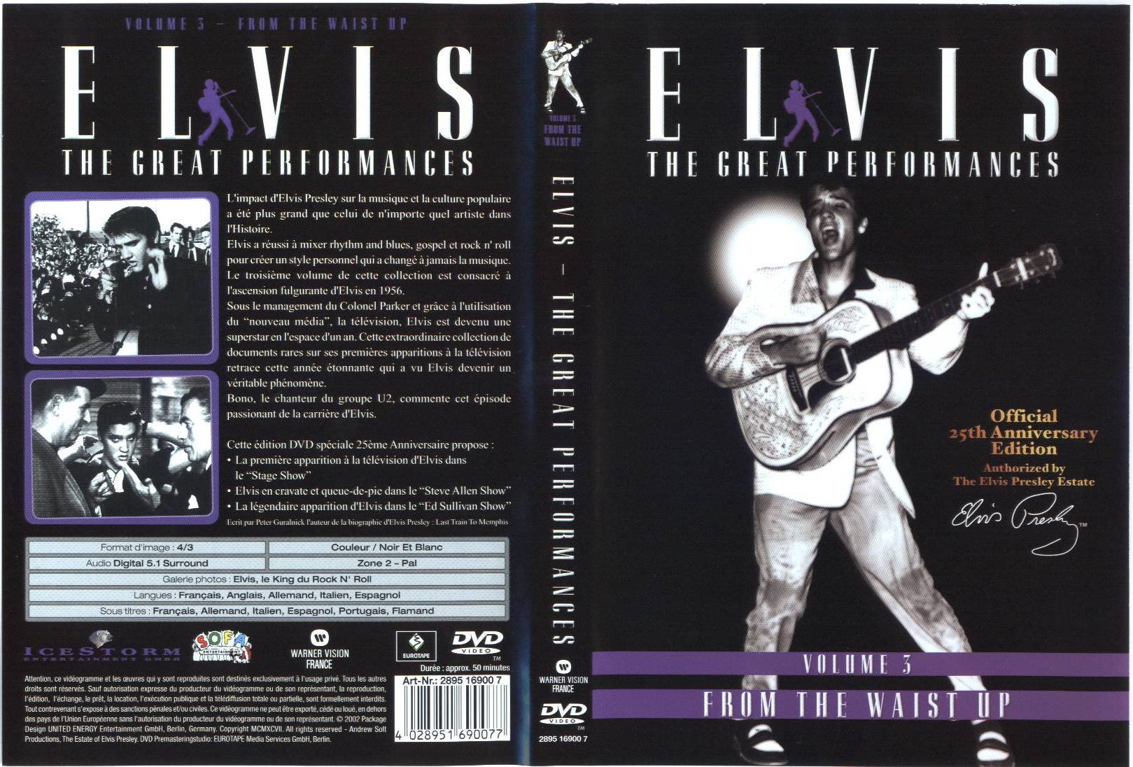 Jaquette DVD Elvis the great performances vol 3