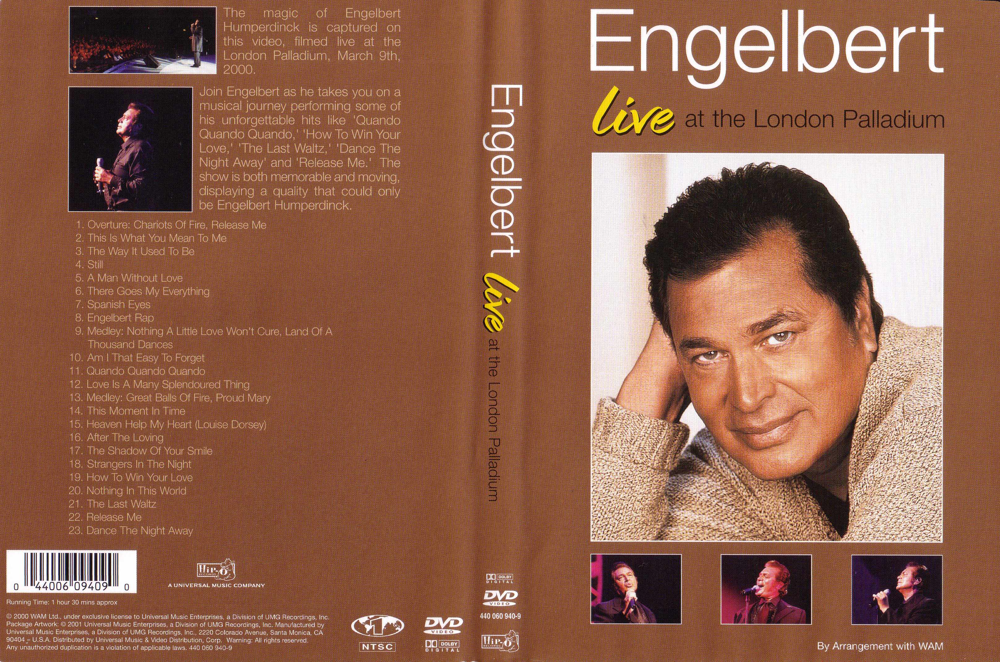 Jaquette DVD Engelbert Live at The London Palladium