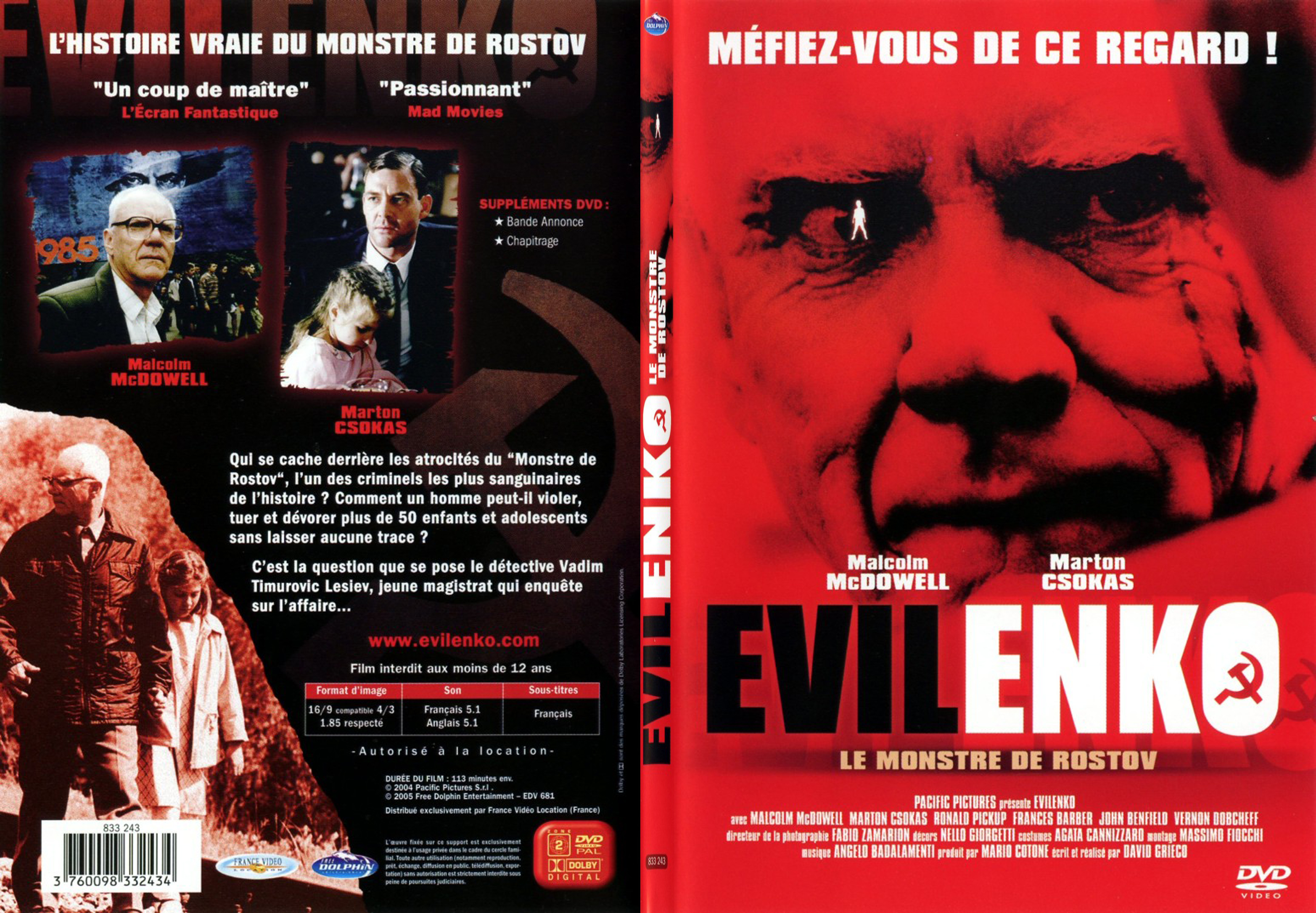 Jaquette DVD Evilenko - SLIM