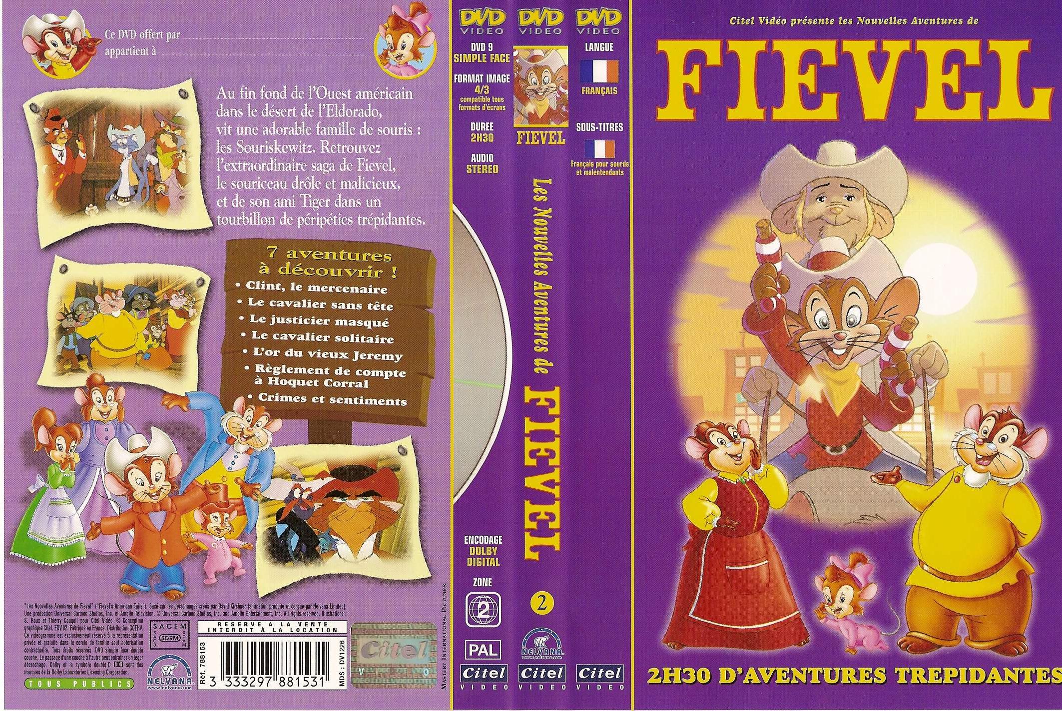 Jaquette DVD Fievel les nouvelles aventures de Fievel vol 2