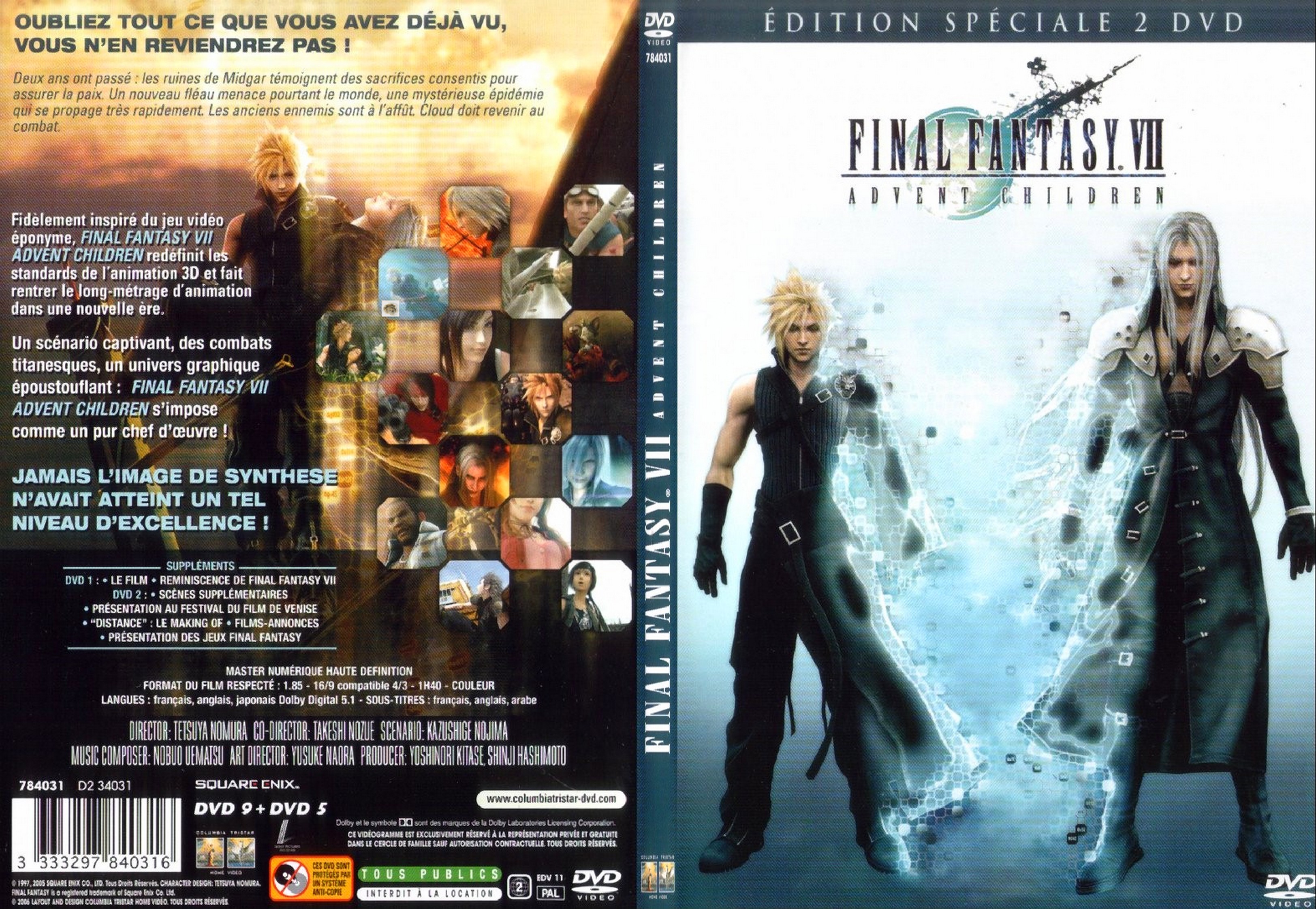 Jaquette DVD Final Fantasy VII Advent Children - SLIM