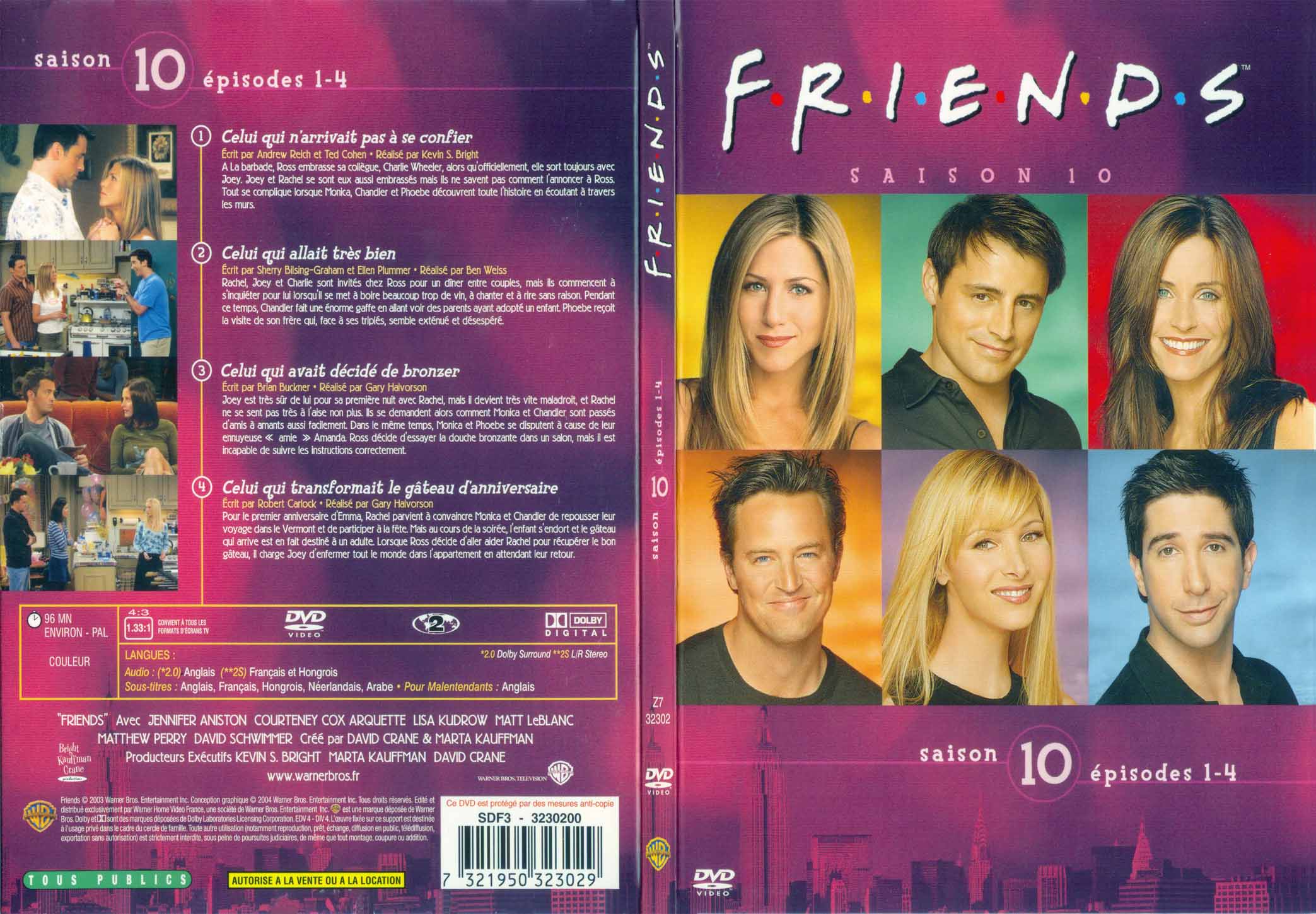 Jaquette DVD Friends saison 10 dvd 1 - SLIM