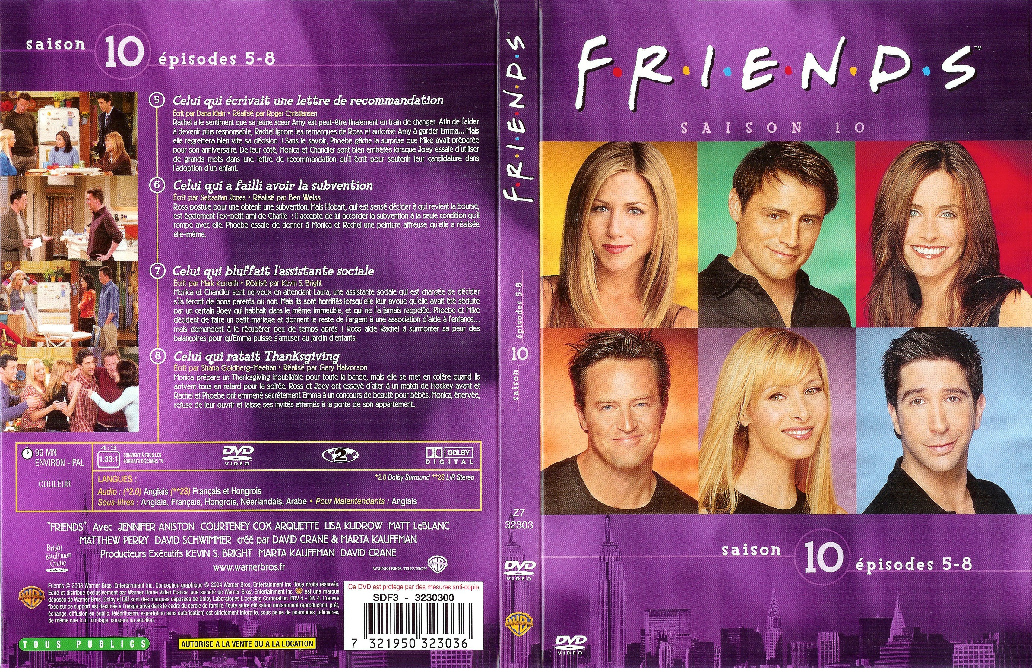 Jaquette DVD Friends saison 10 dvd 2