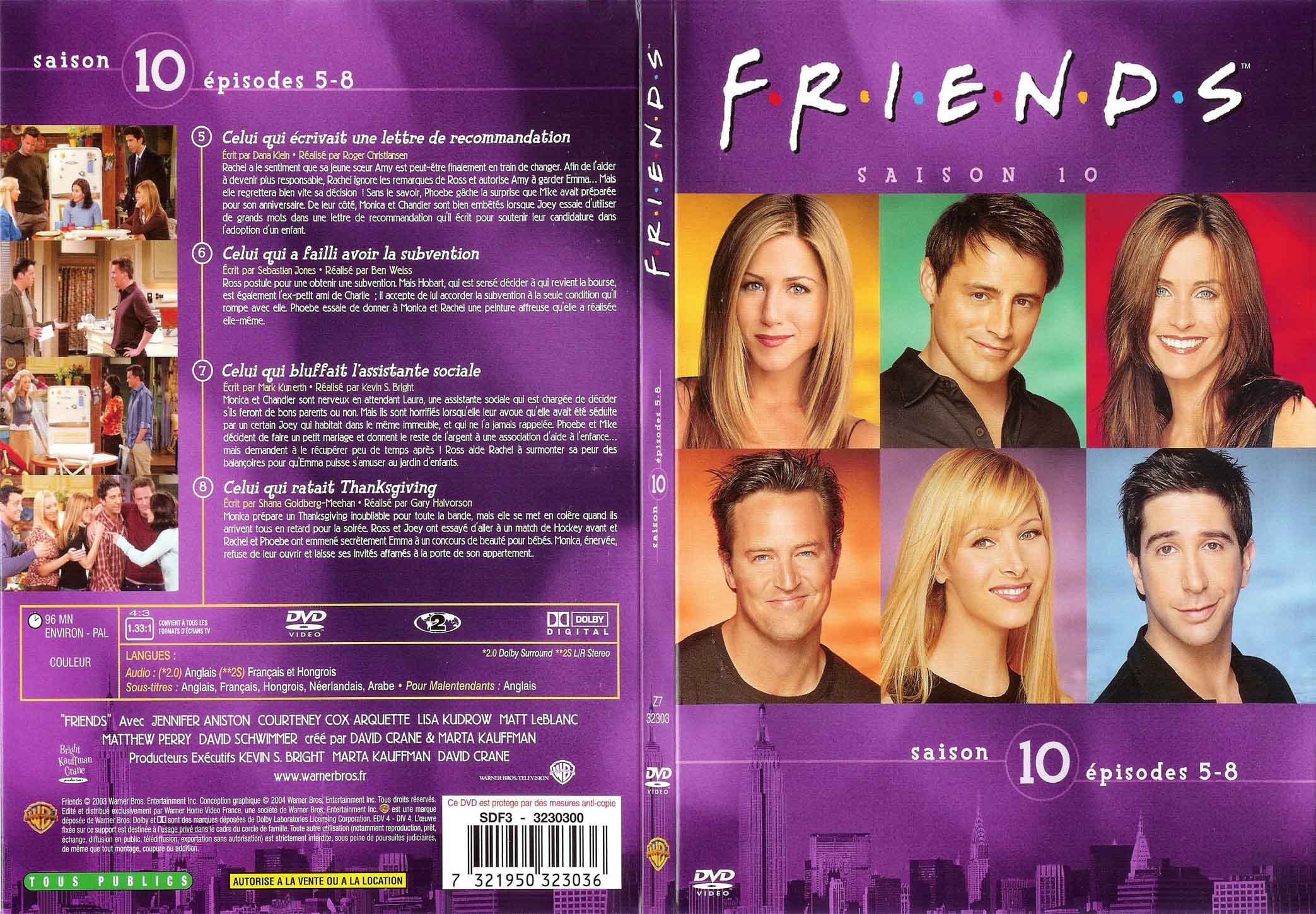 Jaquette DVD Friends saison 10 dvd 2 - SLIM