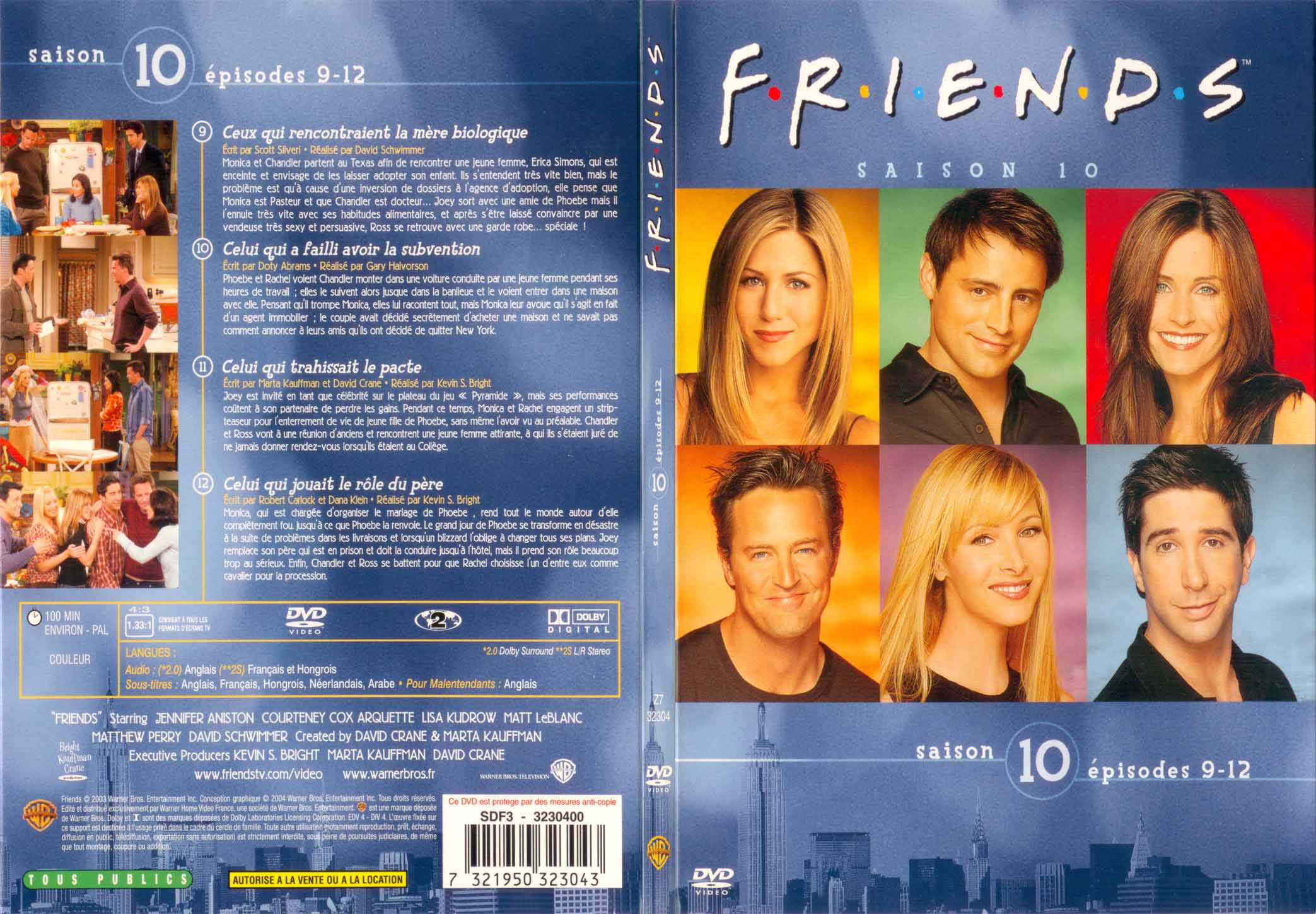 Jaquette DVD Friends saison 10 dvd 3 - SLIM